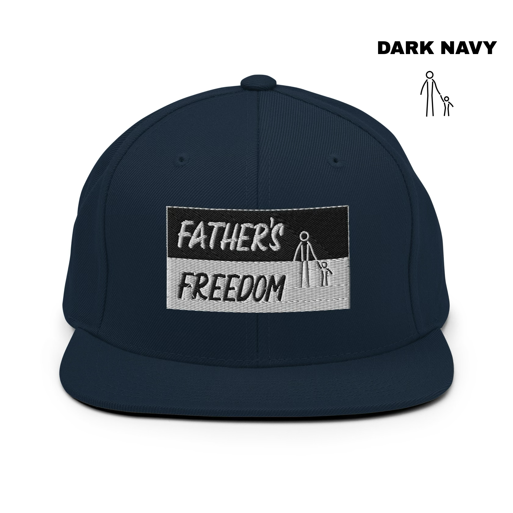 Father's Freedom Snapback - Dark Navy.png