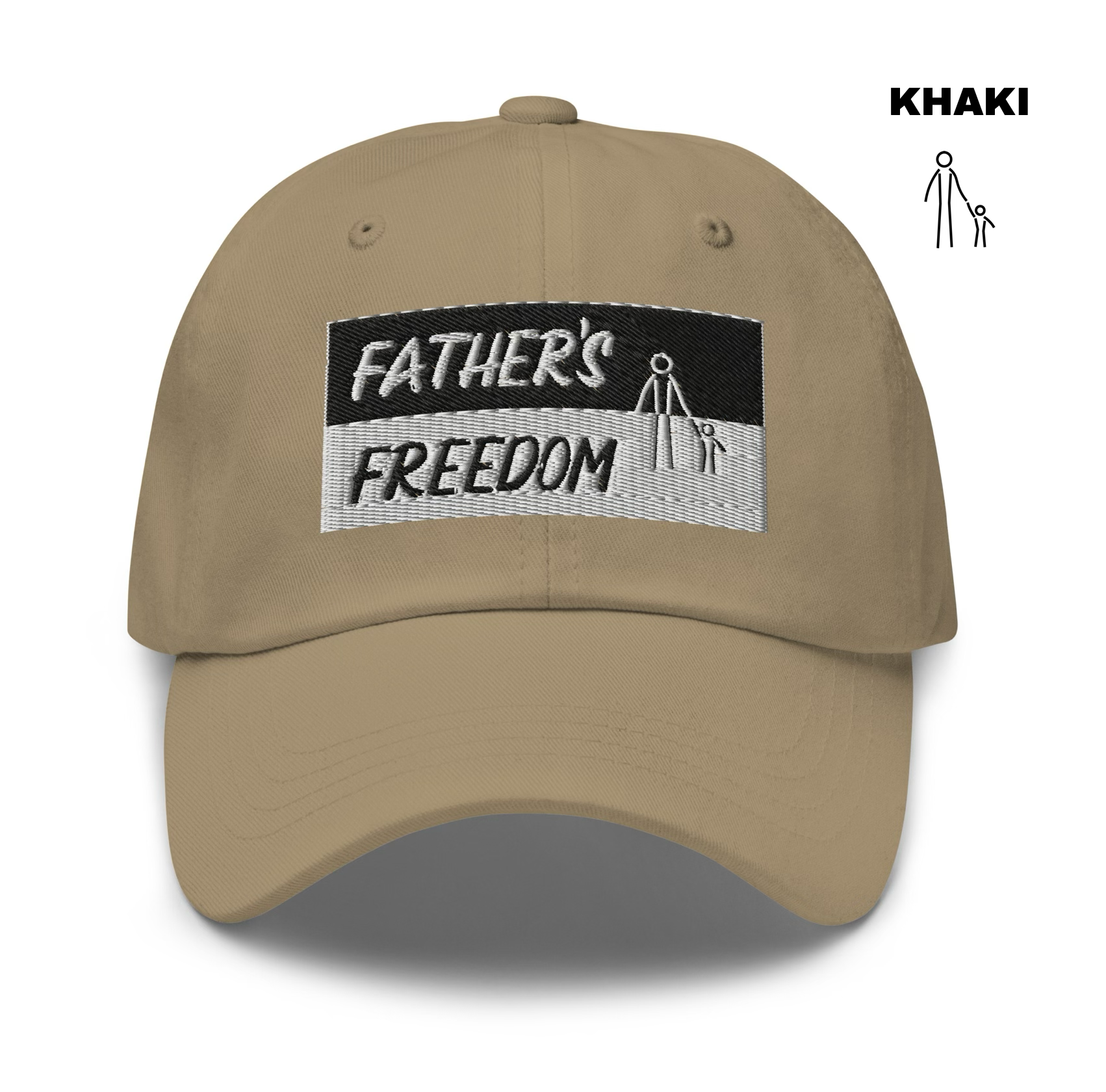 Father's Freedom Dad Hat - Khaki.png