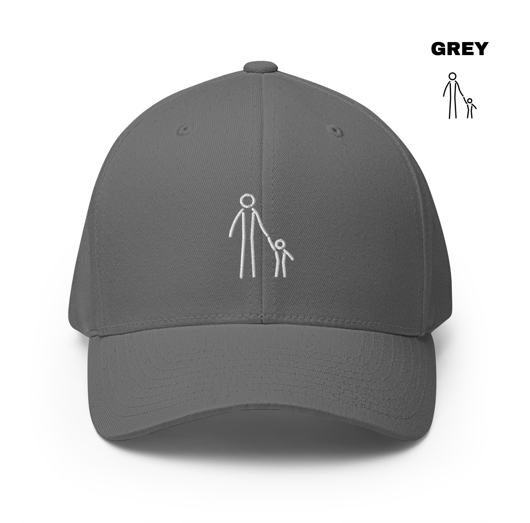 Father & Child Flexfit Cap - Grey.png