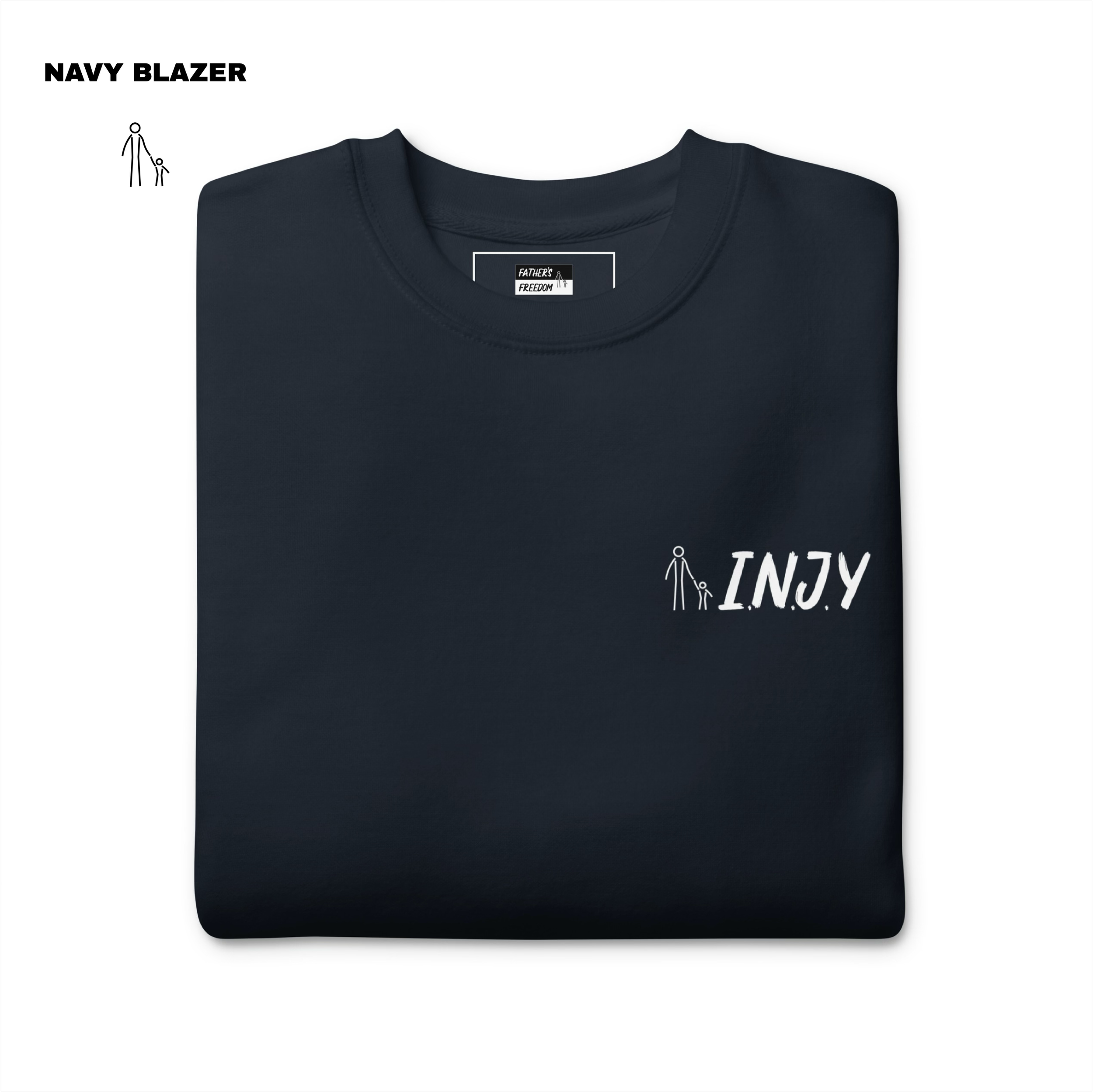 INJY Coded Sweatshirt - Navy Blazer.png