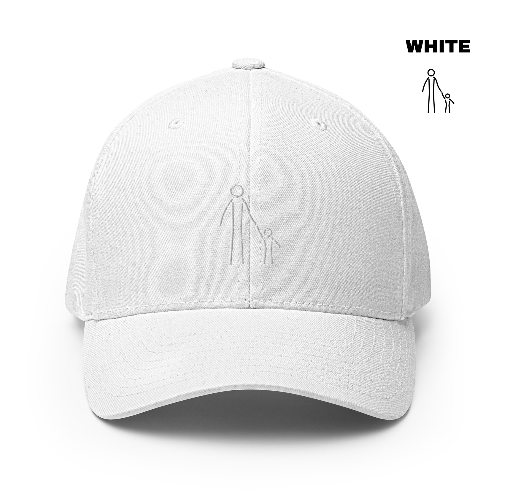 Father & Child Flexfit Cap - White.png