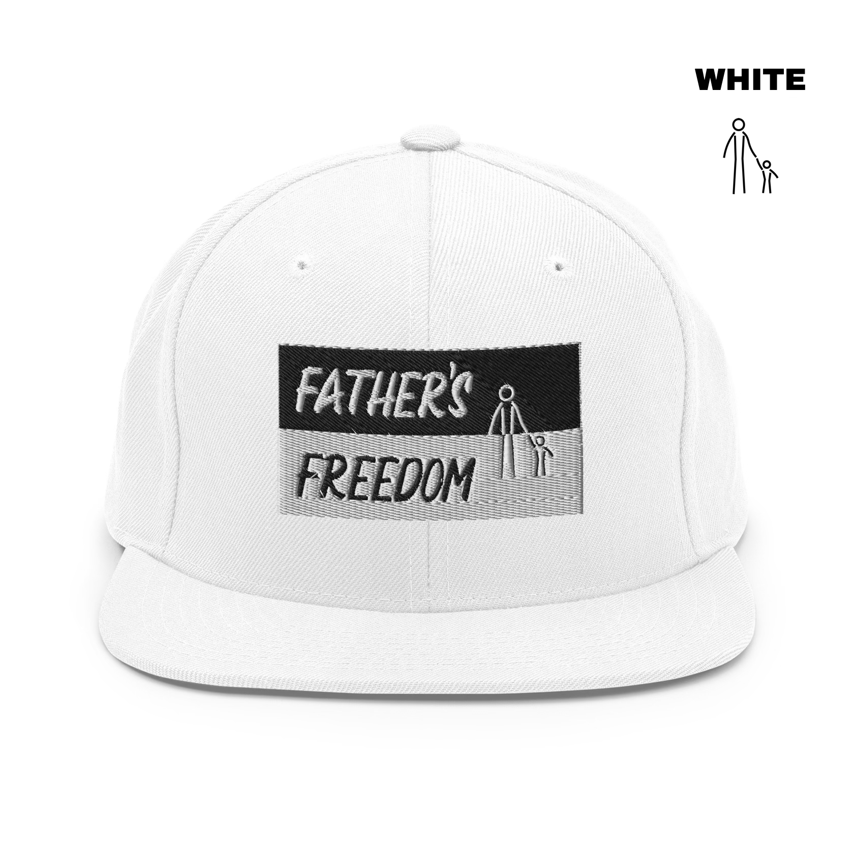 Father's Freedom Snapback - White.png