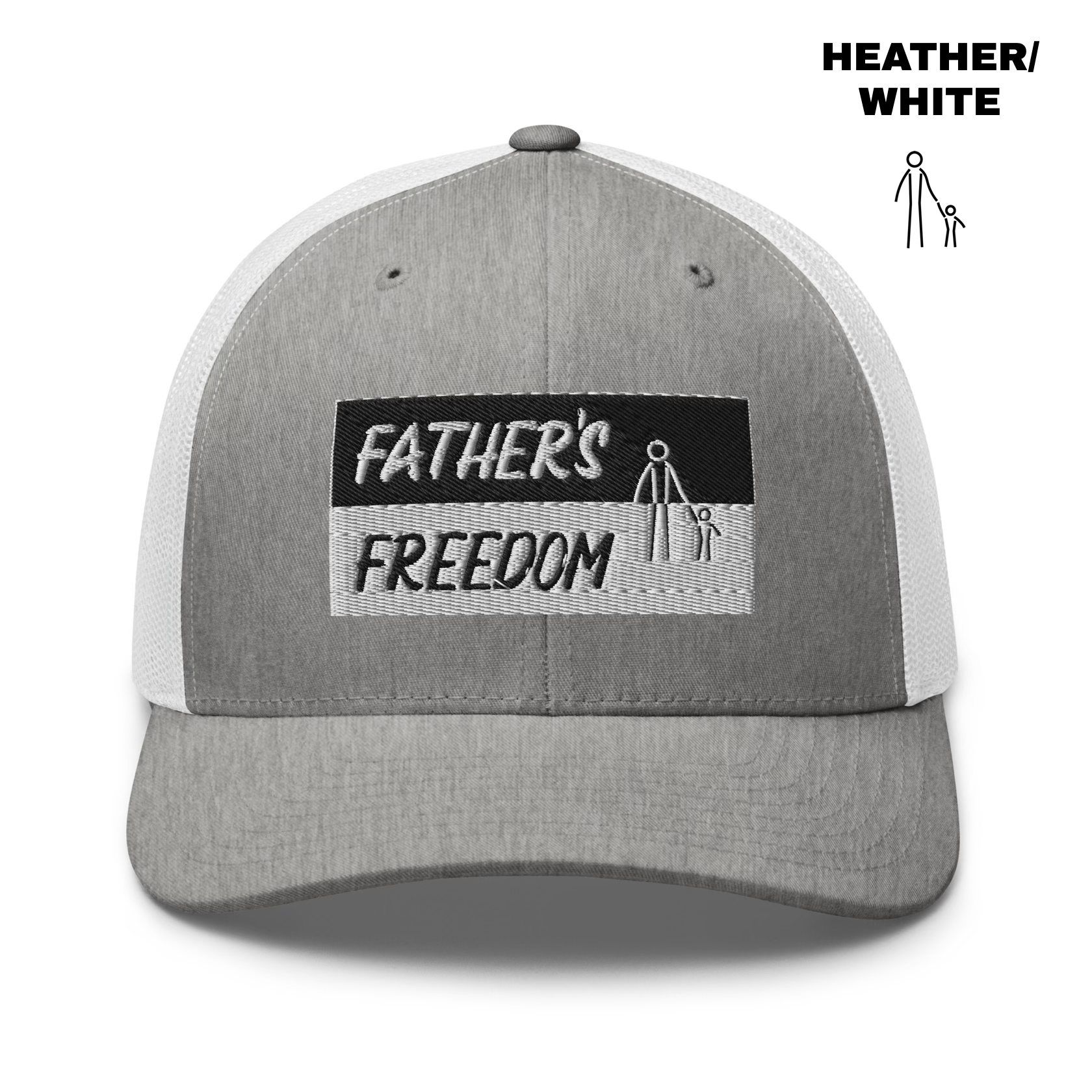 Father's Freedom Trucker - Heather:White.png