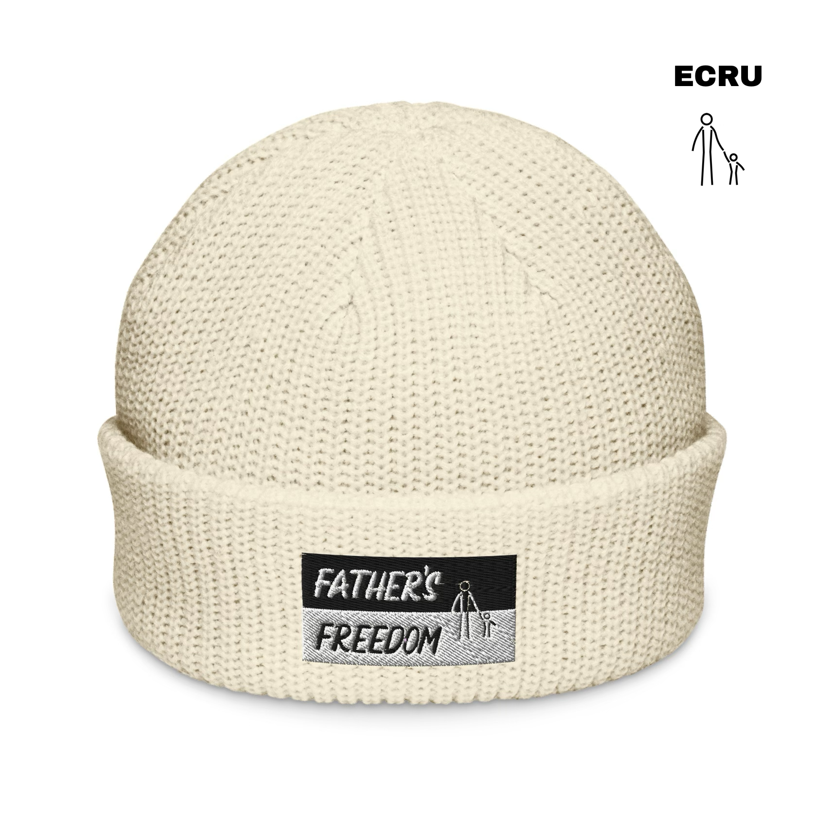 Father's Freedom Fisherman Beanie - Ecru.png