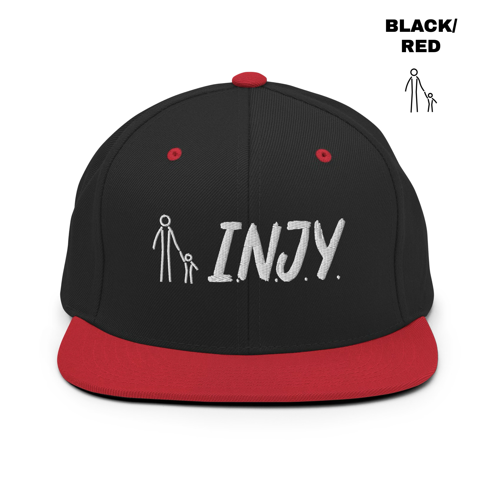 INJY Snapback - Black:Red.png