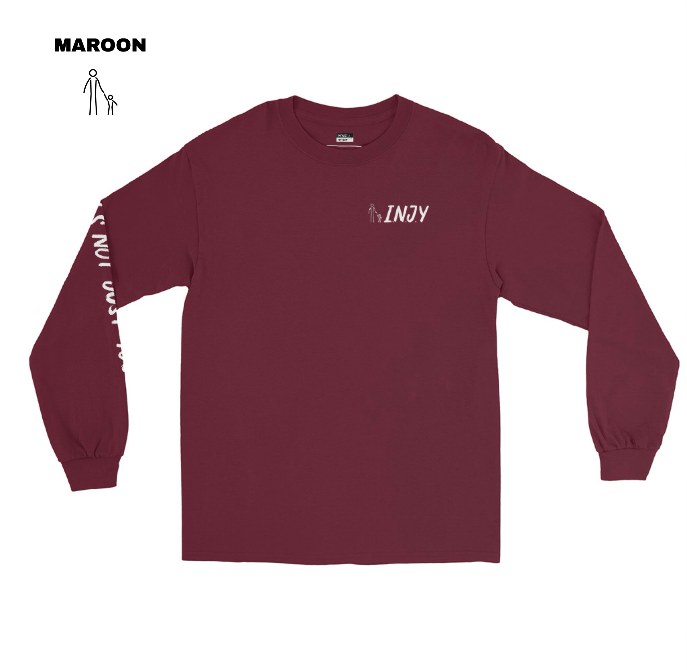 INJY Coded Long Sleeve - Maroon.png