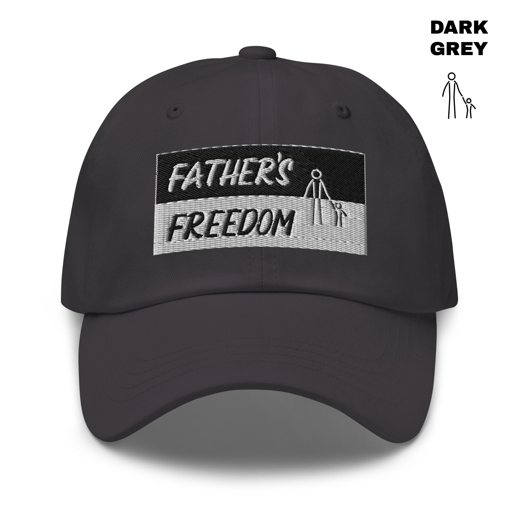 Father's Freedom Dad Hat - Dark Grey.png