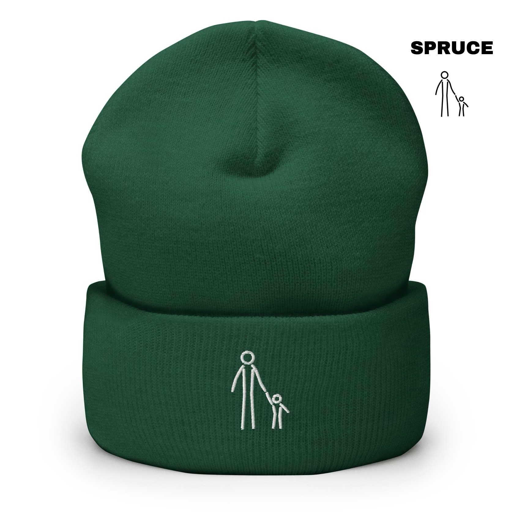 Father & Child Cuffed Beanie - Spruce.png
