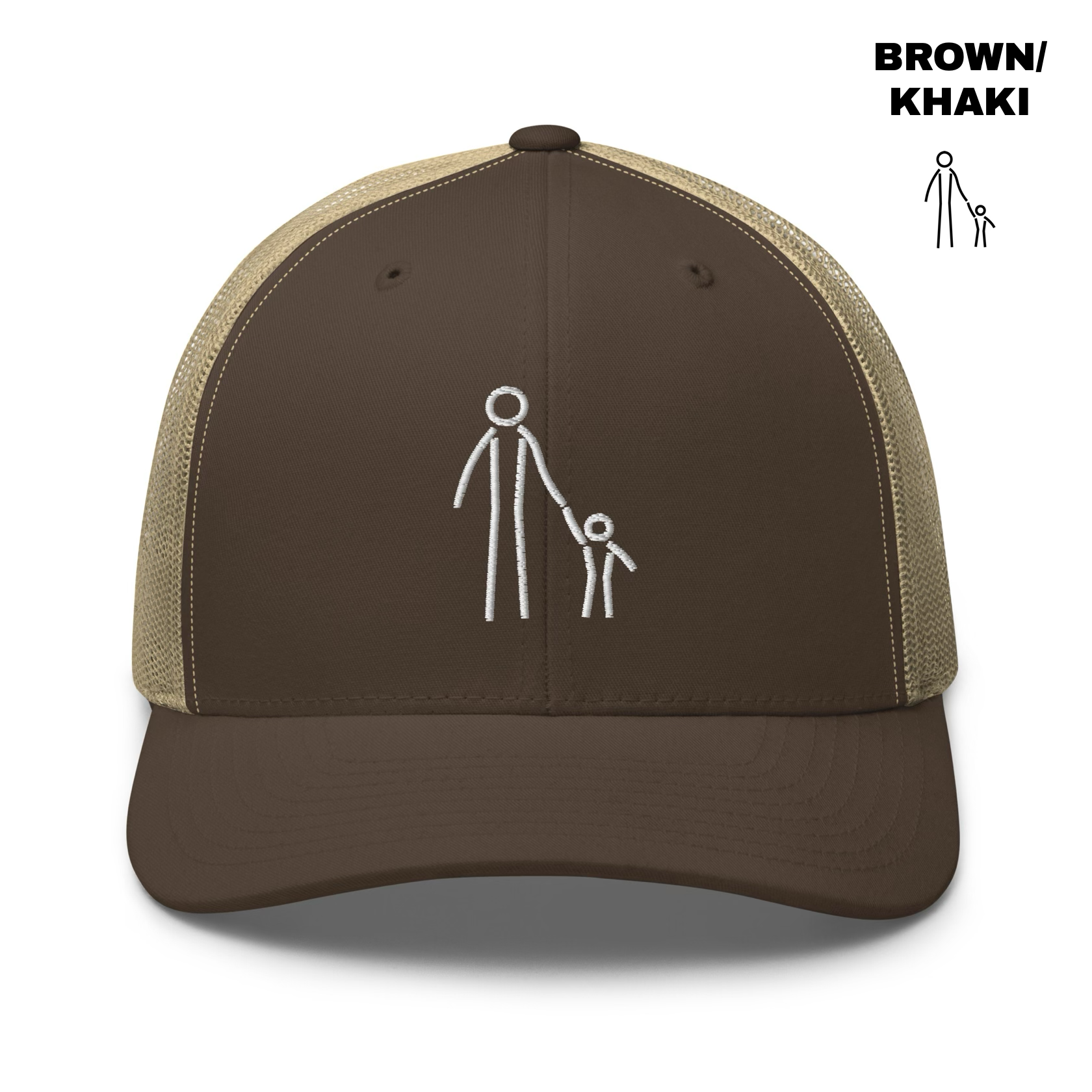 Father & Child Trucker - Brown:Khaki.png