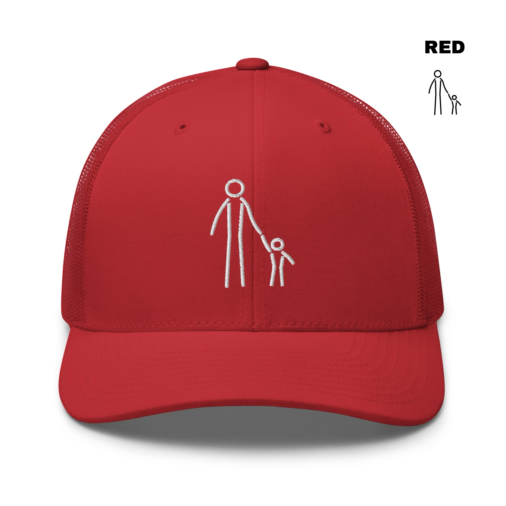 Father & Child Trucker - Red.png