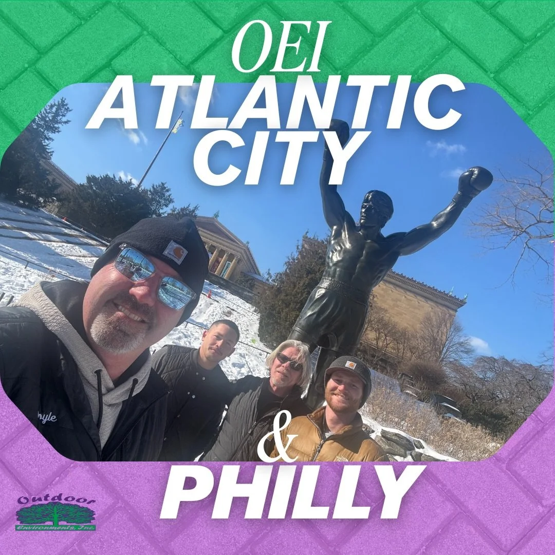 Stepping outside our environment to build better ones 🌎

The OEI team traveled to the Atlantic City Pool &amp; Spa Show to stay ahead of the industry and bring cutting-edge ideas back to our clients. While on the East Coast, we also spent time in Ph