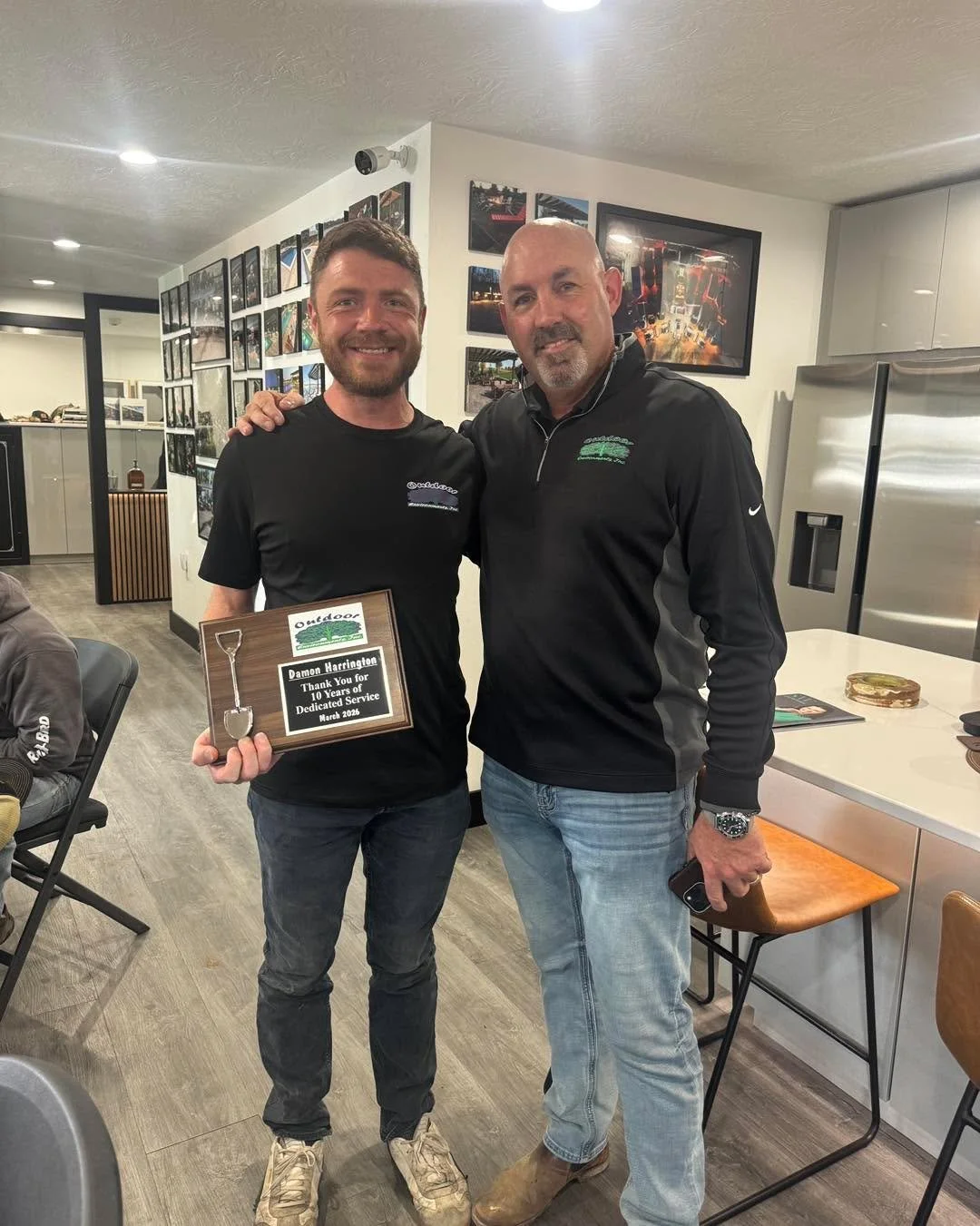 Join us in congratulating Damon on 10 years at Outdoor Environments!  Damon thank you for your dedication, hard work and attention to detail!!