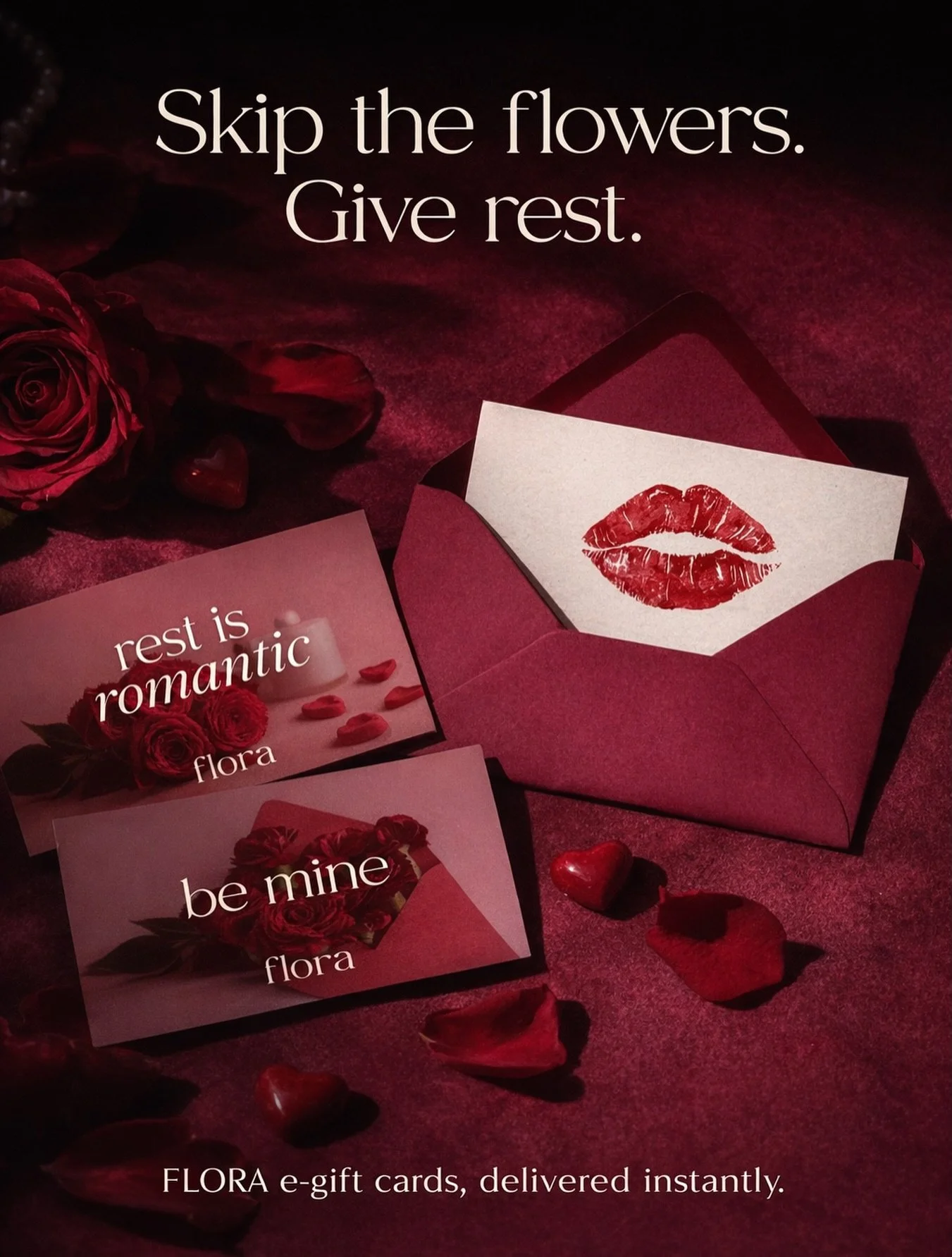 Skip the flowers. Give rest. &hearts;️🌹
FLORA e-gift cards, delivered instantly.

Get yours now at the link in our bio! 

#florasanctuary #wellness #valentinesday