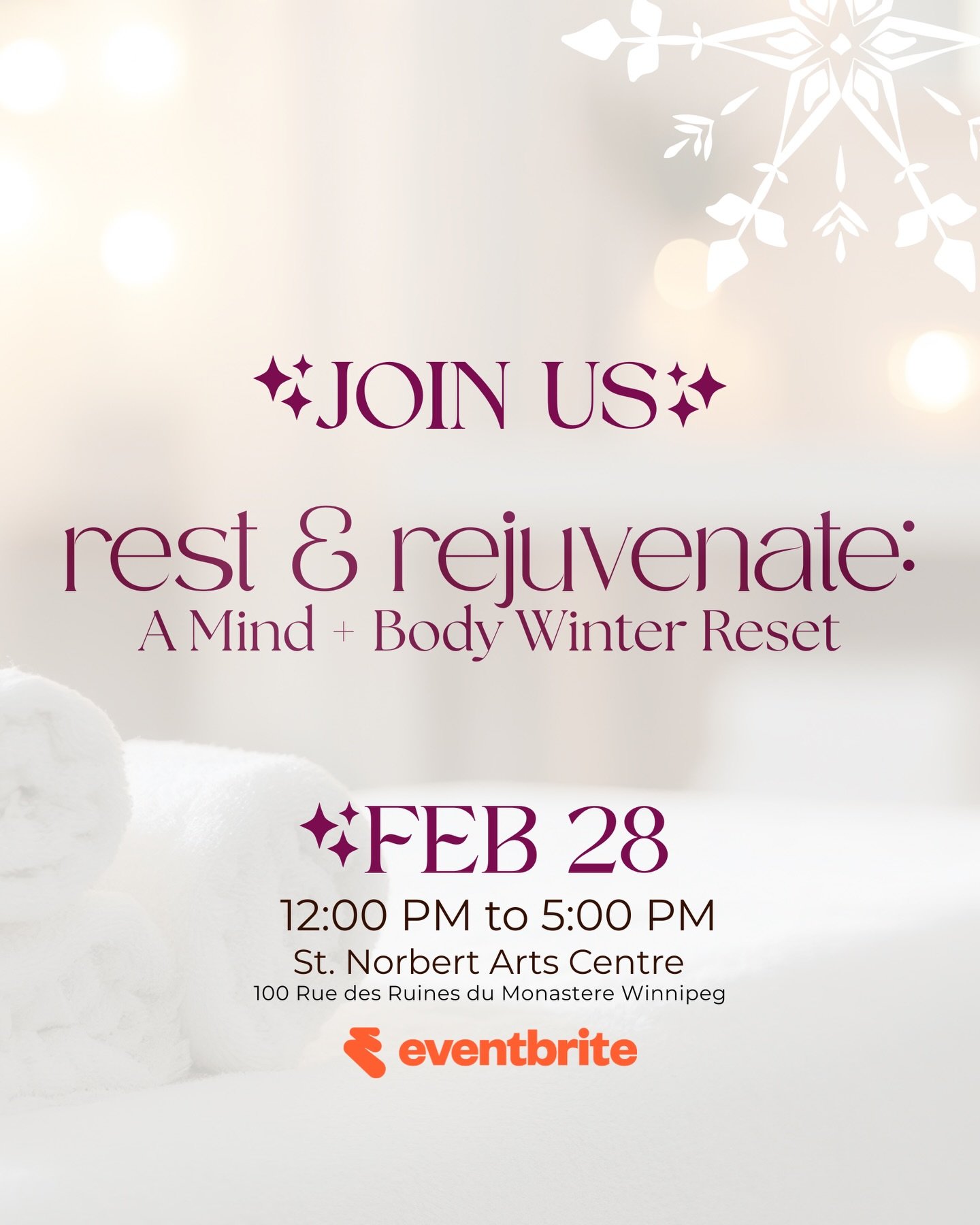 Join us on February 28th at Flora Sanctuary &amp; Wellness for a nourishing afternoon designed to help you rest, warm up, and reconnect. 

Our Mind and Body Winter Reset is a thoughtfully curated experience focused on calming the nervous system, rest