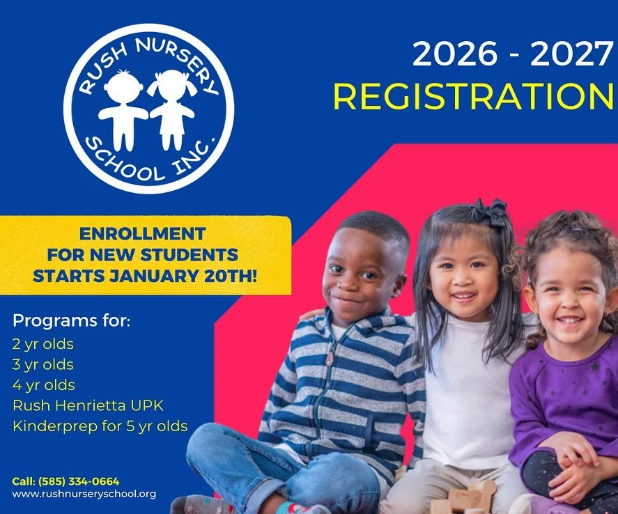 Registration for NEW families at Rush Nursery School opens TOMORROW for the 2026&ndash;2027 school year! 🎉

✨ Programs for children ages 2&ndash;5 years old

⏰ Set a reminder - some classes are filling up fast!

We can&rsquo;t wait to welcome our ne