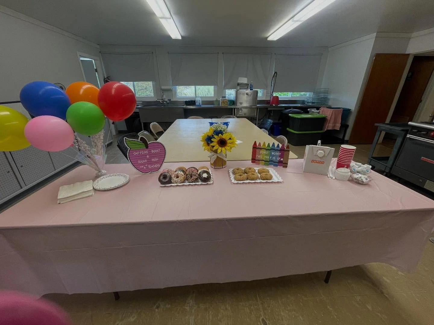 🍩 Teacher Appreciation Week, Day 2 ☕️
Celebrating the impact our teachers make every day, we appreciate you more than words or donuts can say! 

Thank you Kenneth Drive @dunkin for the breakfast spread 🫶