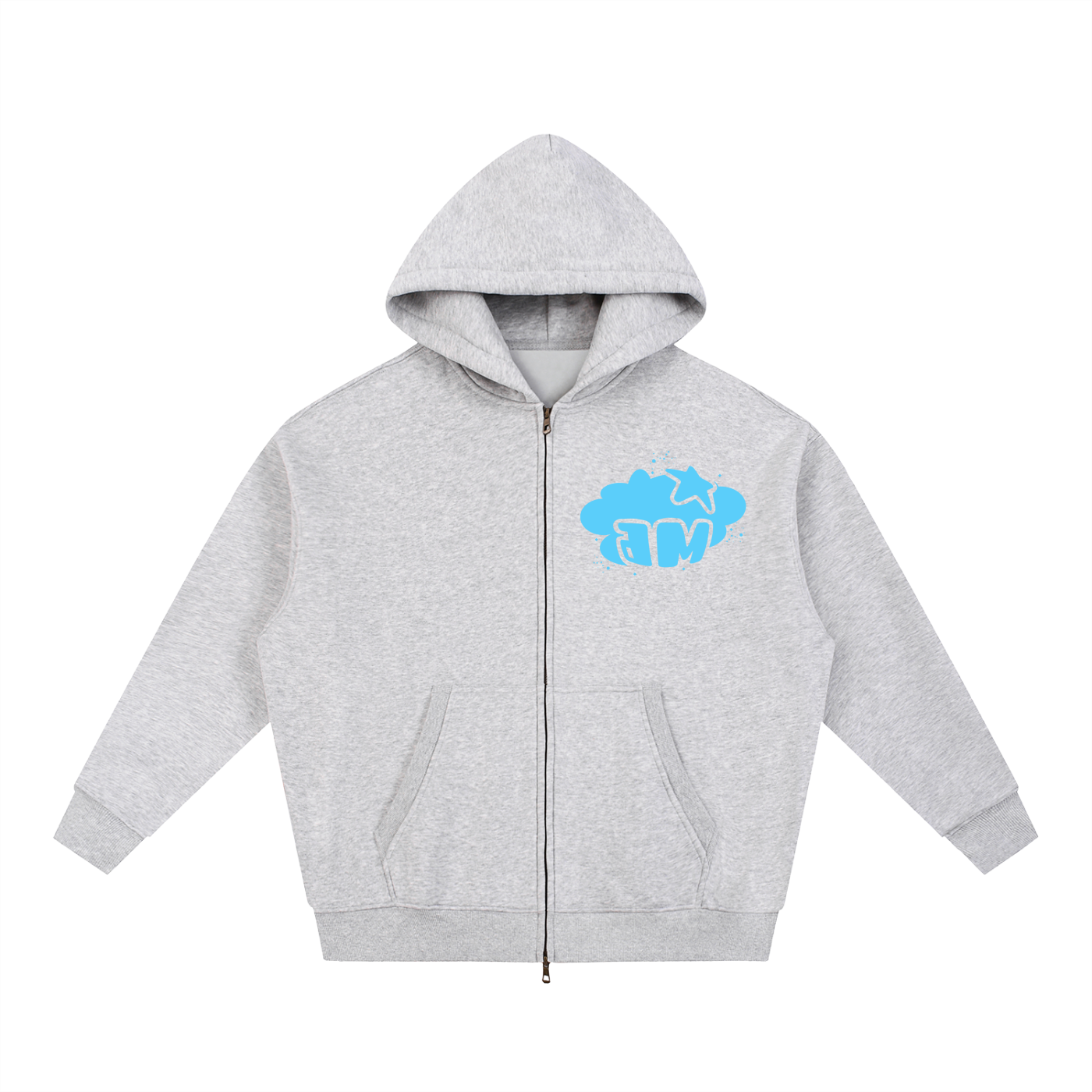 DB4D Boxy Fleece Dbl Zip Hoodie