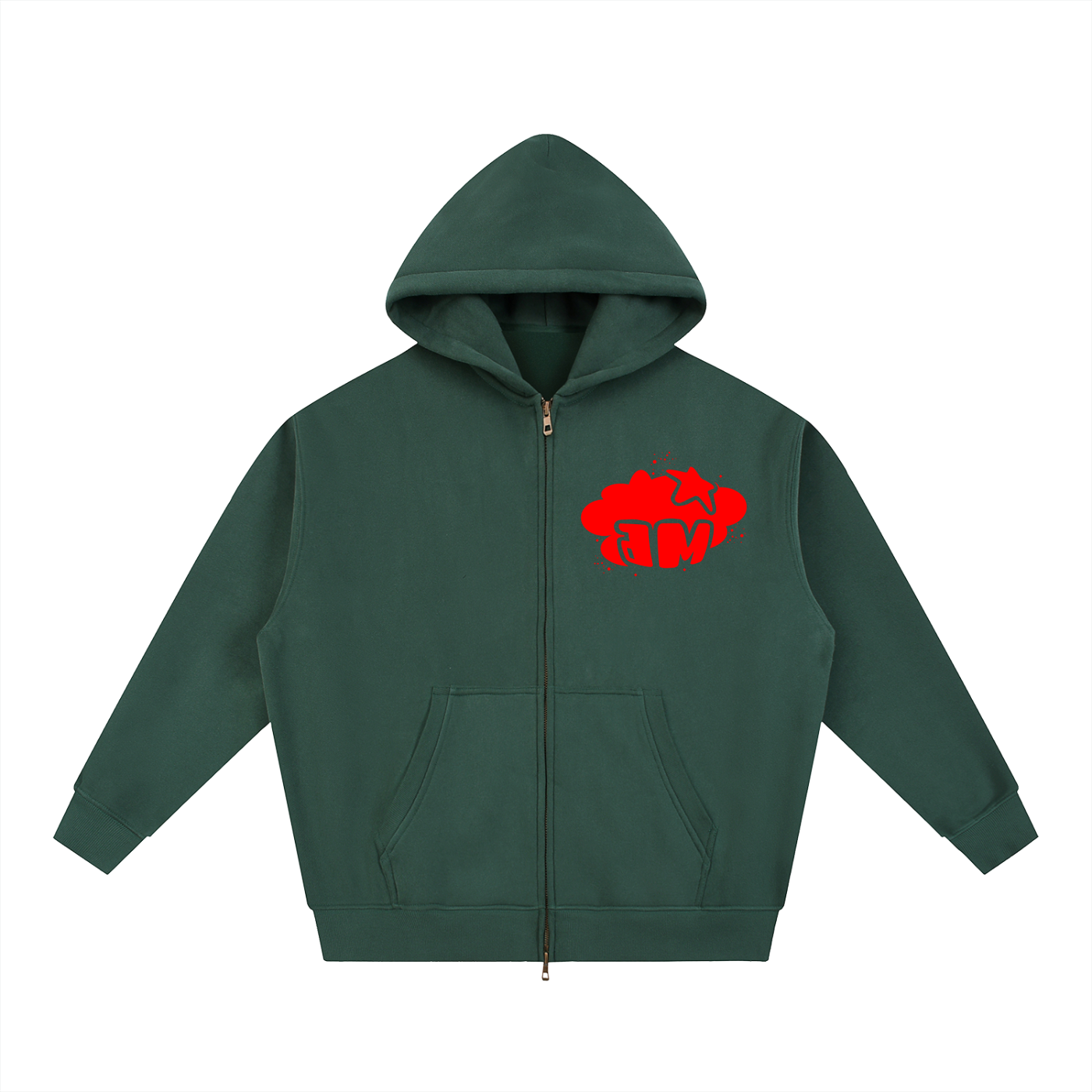 Monster Circus Boxy Fleece Dbl Zip Hoodie