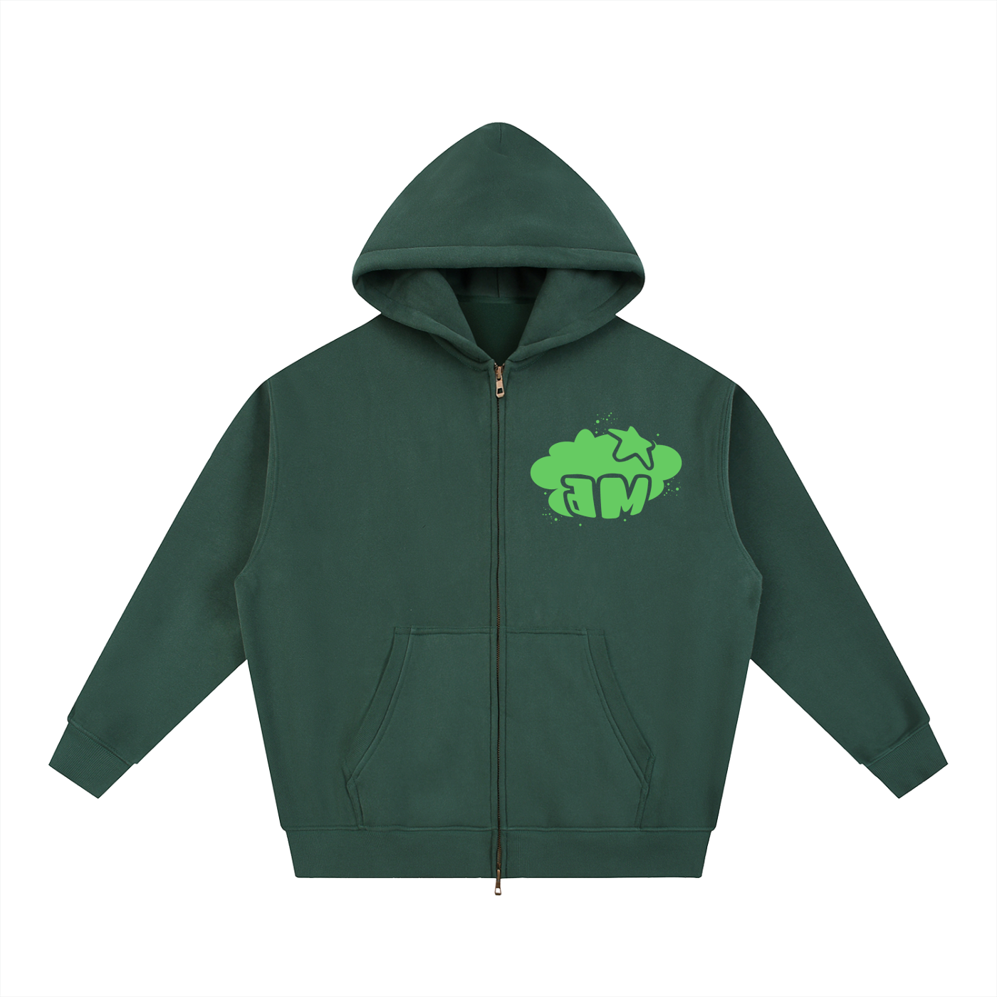Matrix Boxy Fleece Dbl Zip Hoodie