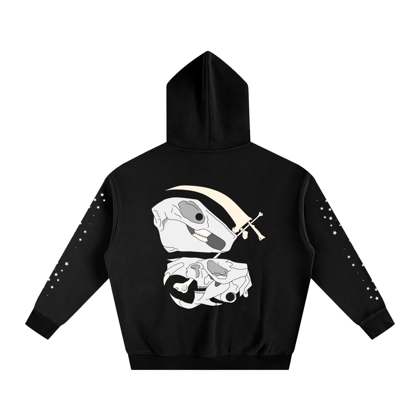 Pet Cemetery Oversize Fleece Hoodie