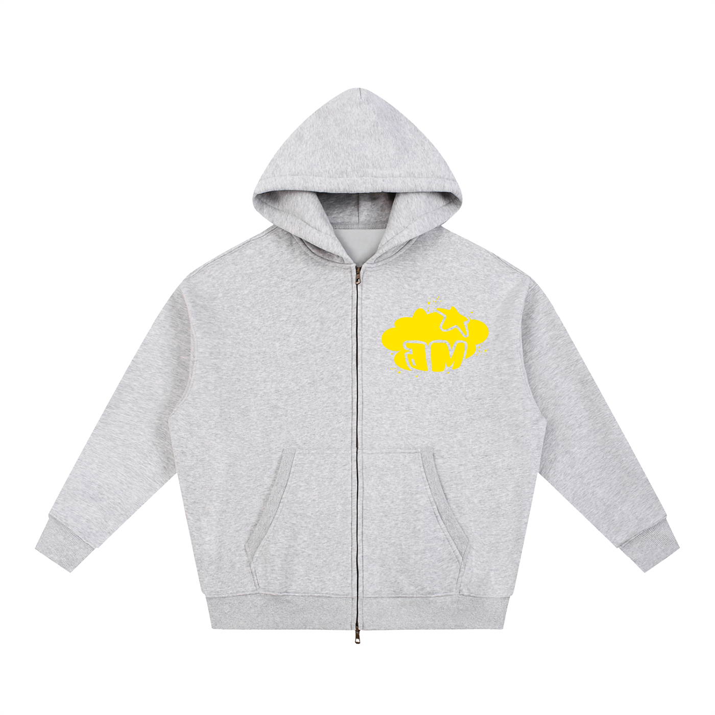 Afrika Boxy Fleece Dbl Zip Hoodie