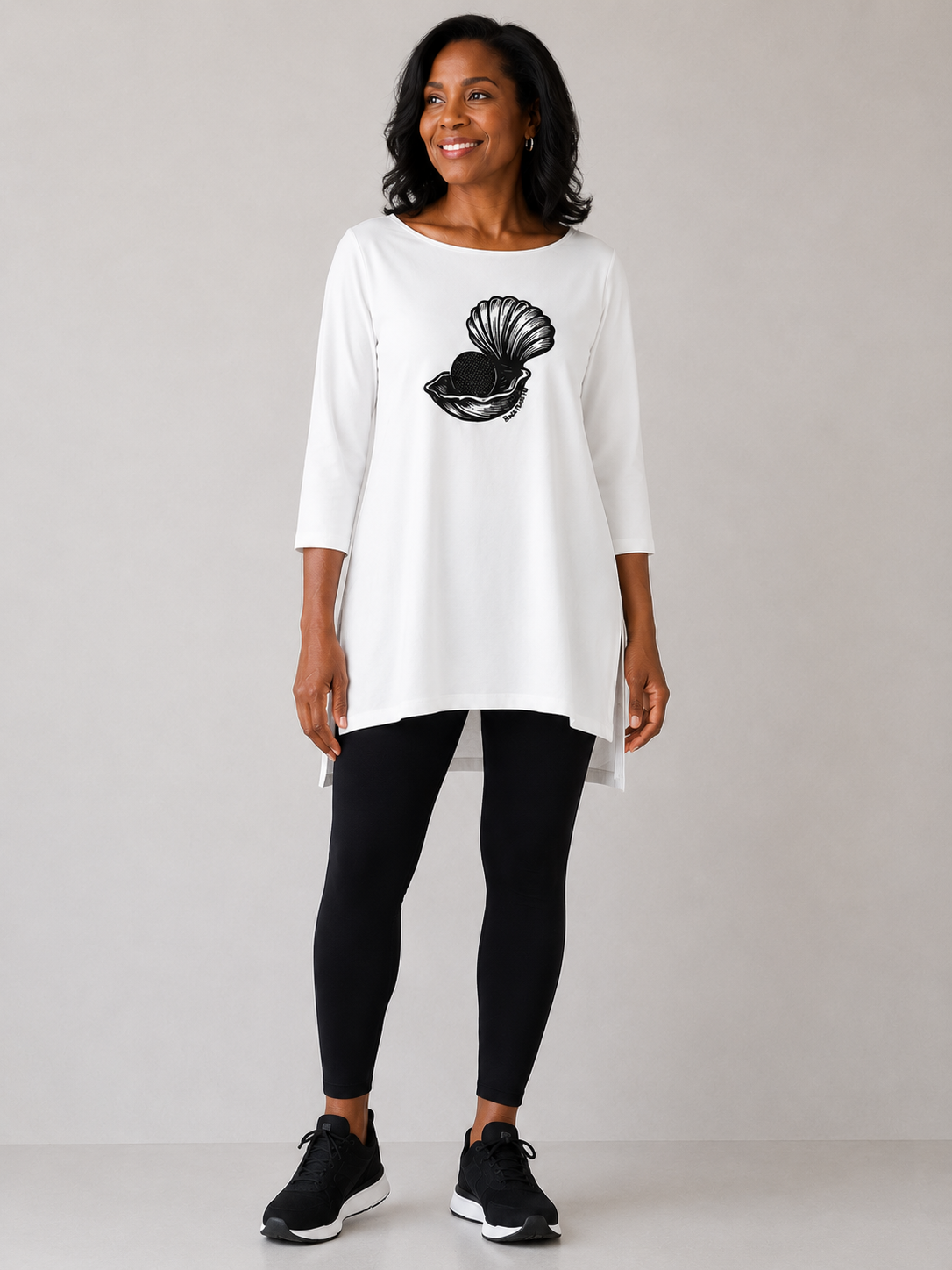 Black Sequins Pearl top