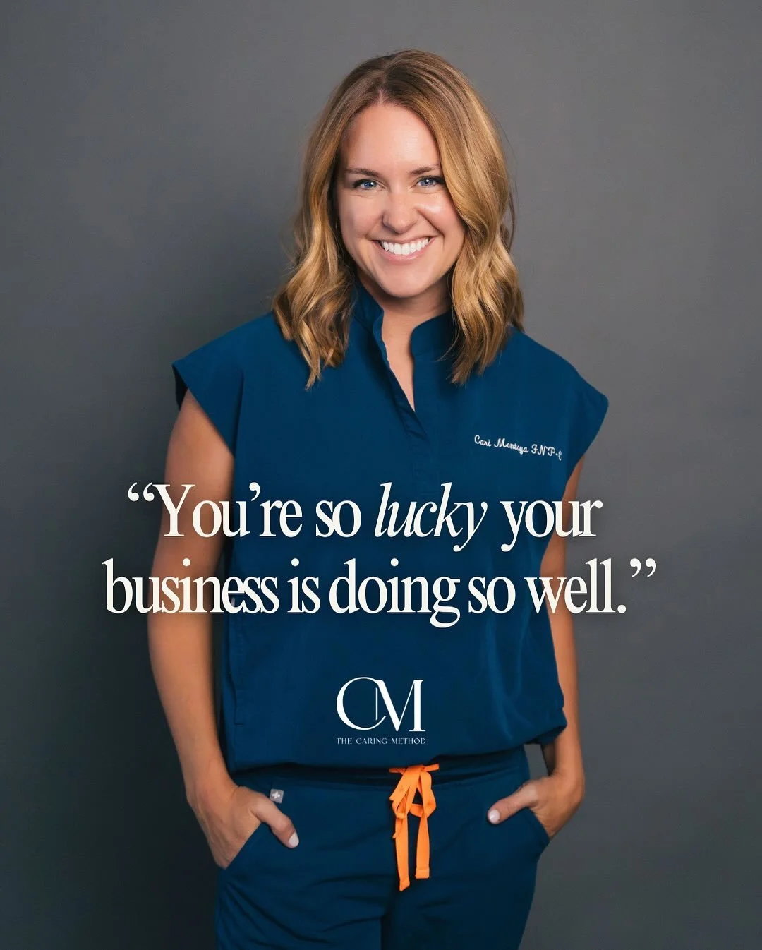 Let me show you what that luck looks like👉

It&rsquo;s pushing past fear.
It&rsquo;s missing dinners and sleep.
It&rsquo;s investing in education before you see profit.
It&rsquo;s showing up again and again&hellip;for your patients, your team, your 