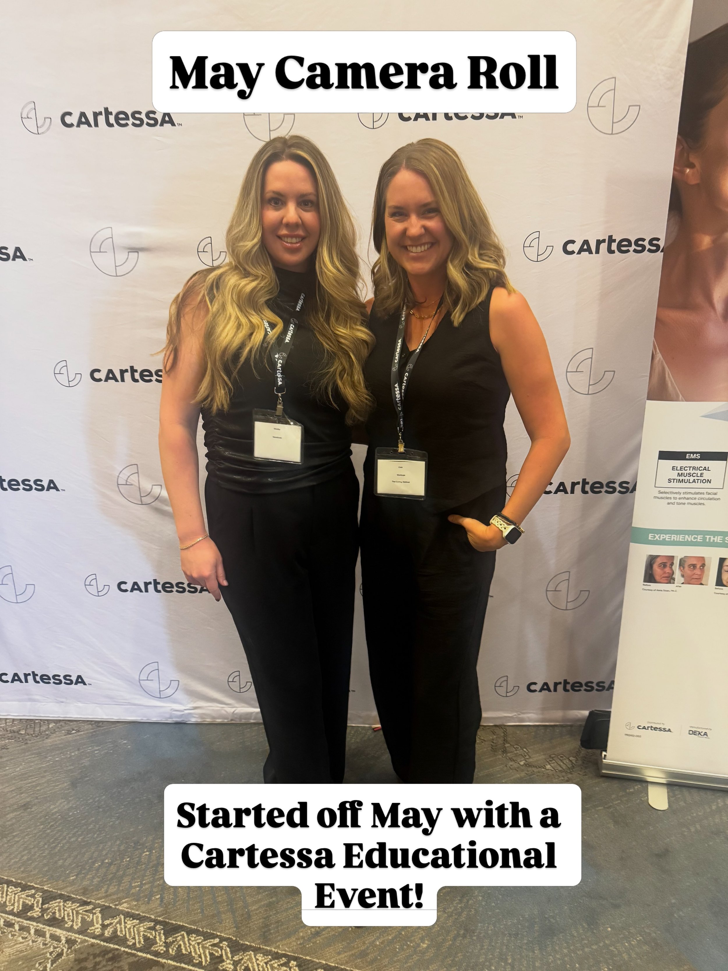 ✨ What a month it has been. ✨

As I sit here reflecting on May, my heart is so full of gratitude.

We started the month investing in education at a Cartessa event, continuing to learn and grow so we can bring the best treatments and technology to our