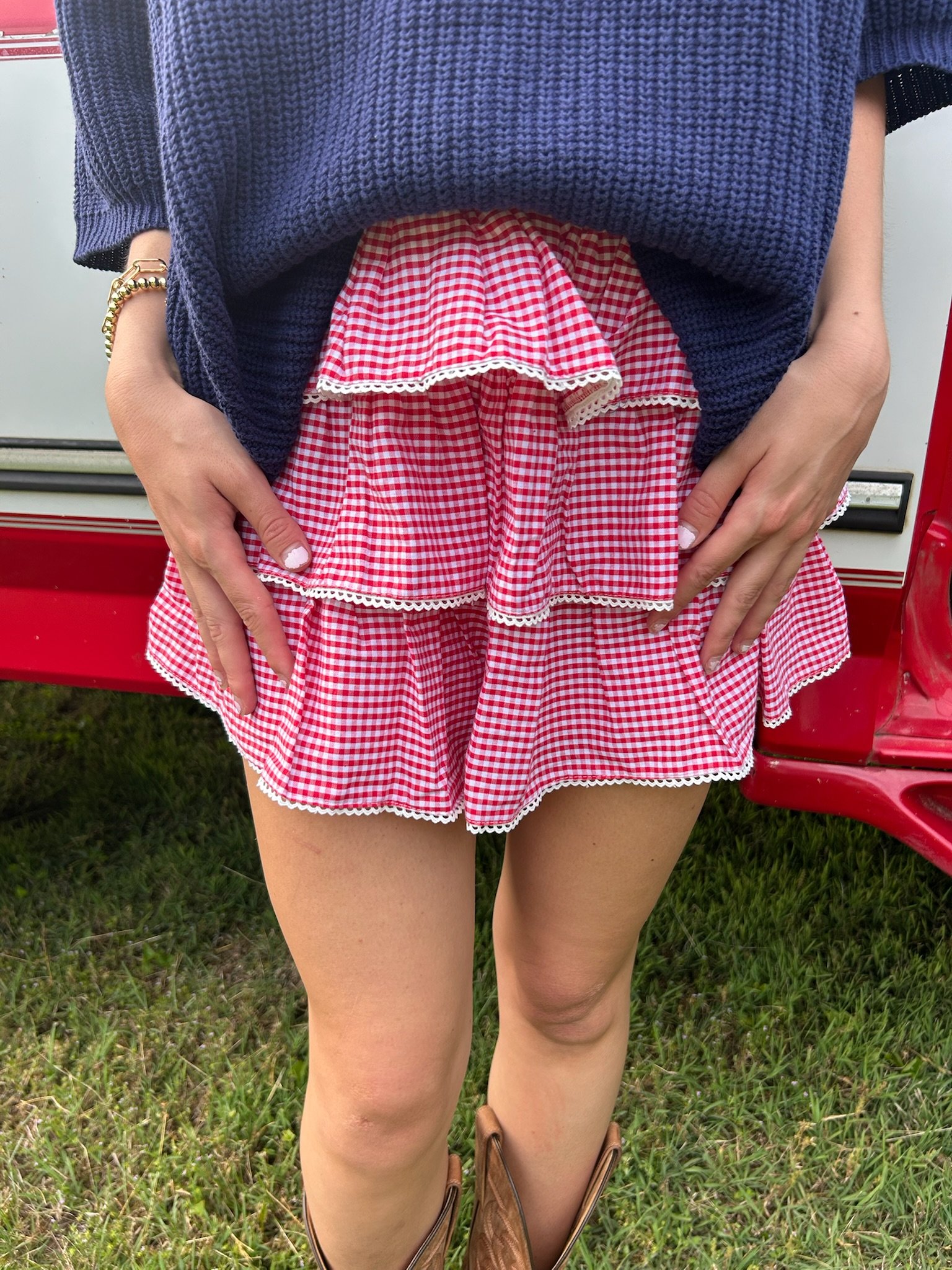 Cherry Cobbler Skort