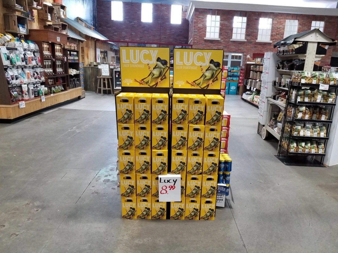 Floor display.
