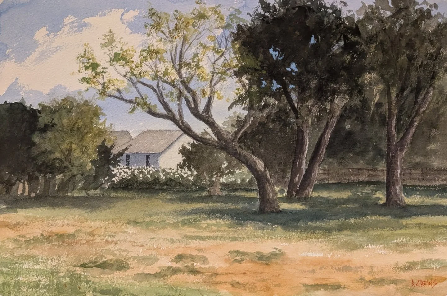 Ocracoke, near Silver Lake ferry terminal
Watercolor on paper, 15x22&quot;

#watercolor #landscapepainting #landscapeart #ocracoke #ocracokeart