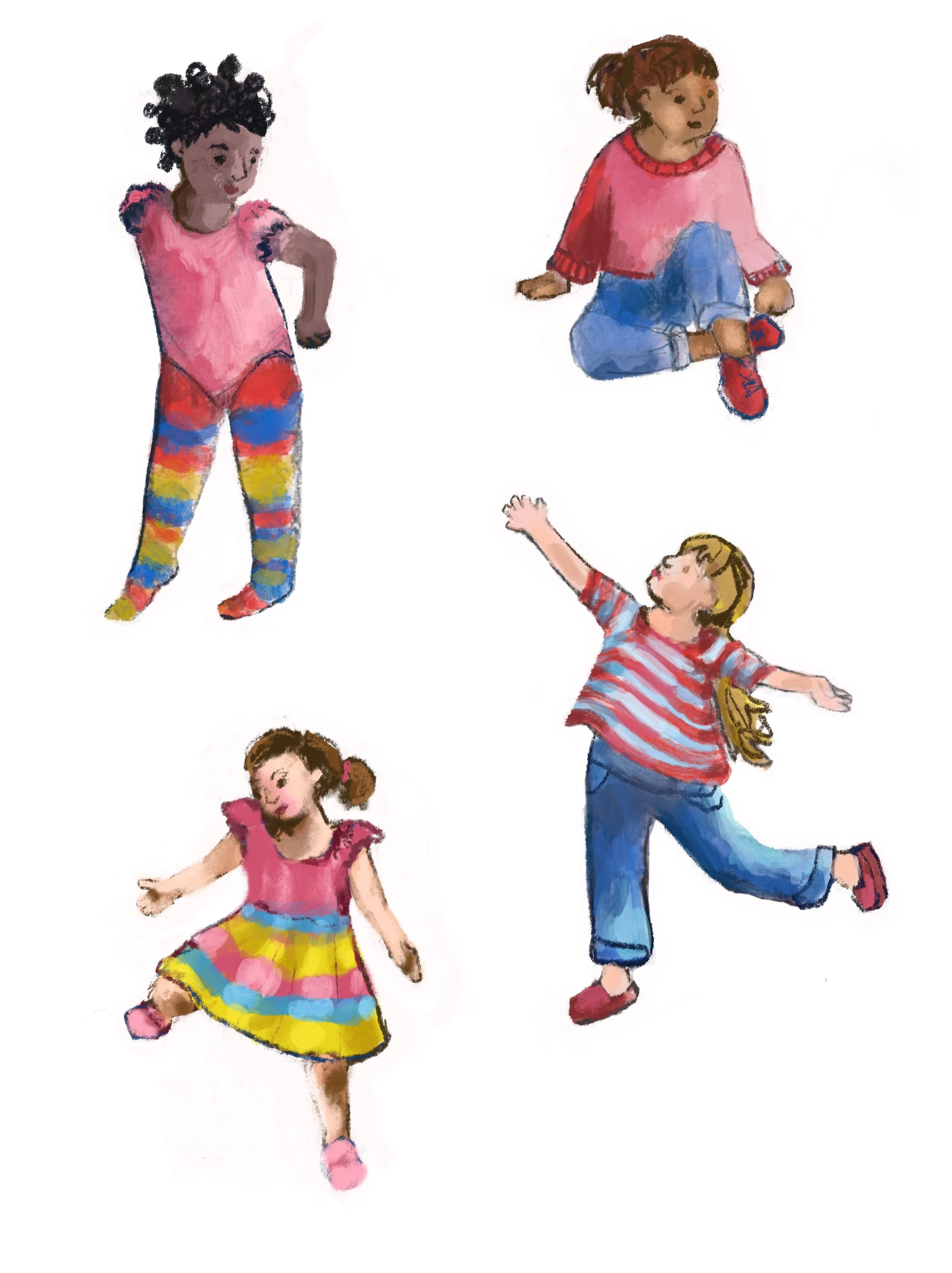 Character Studies, Mixed Media