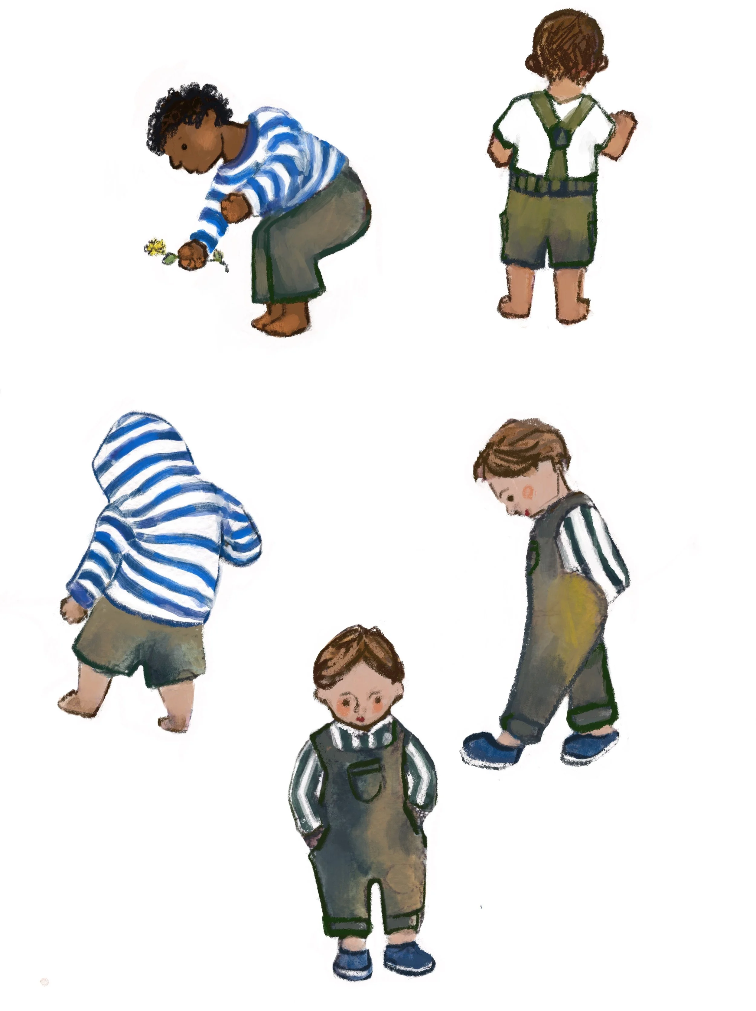 Character Studies, Mixed Media