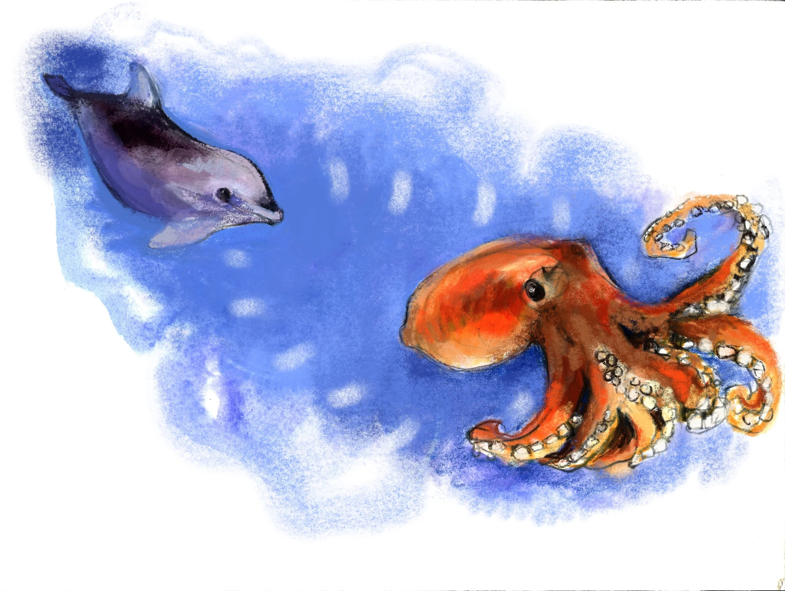 Illustration from "Lost and Found," Mixed Media