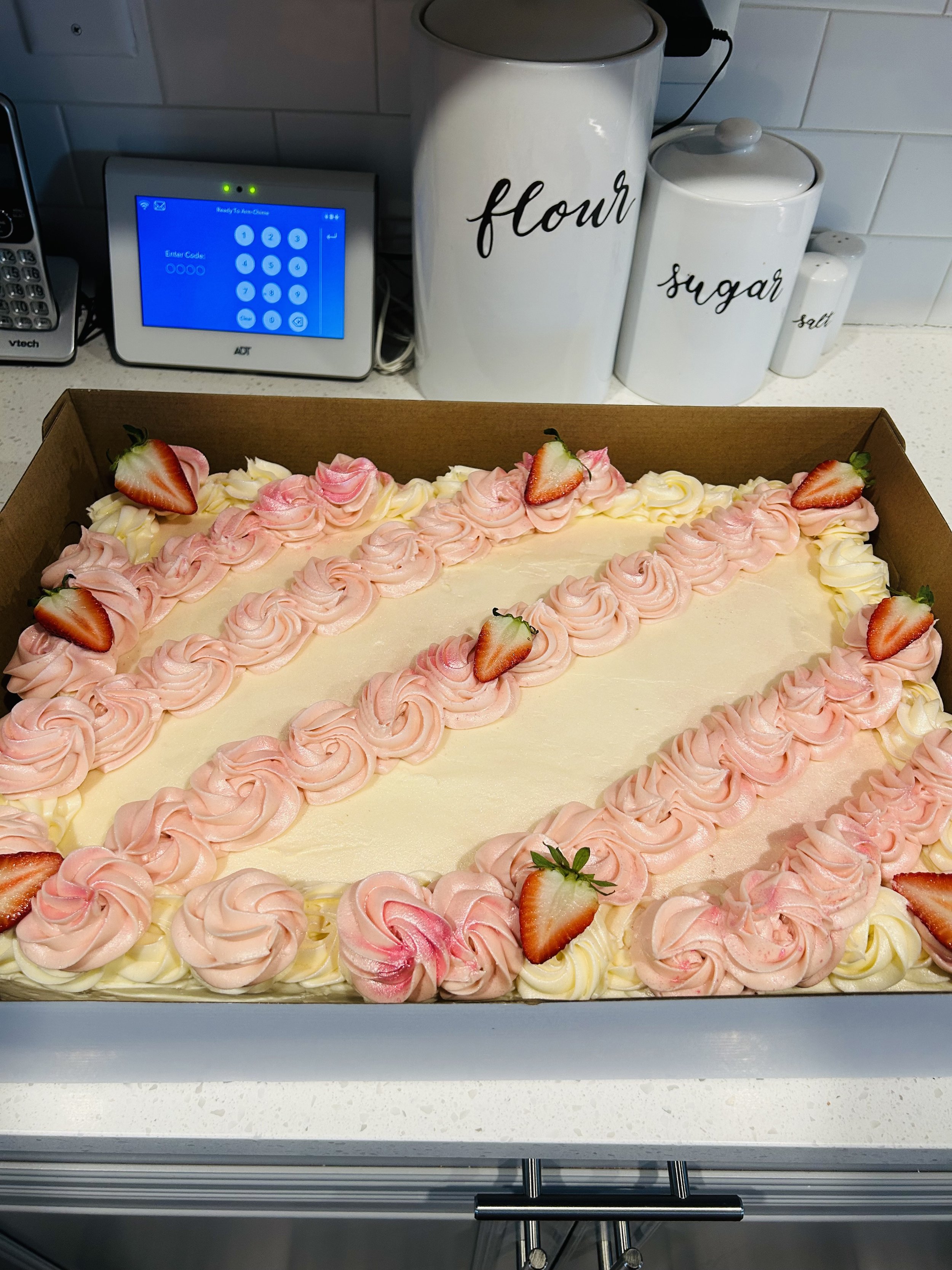 Half Sheet Strawberries & Cream