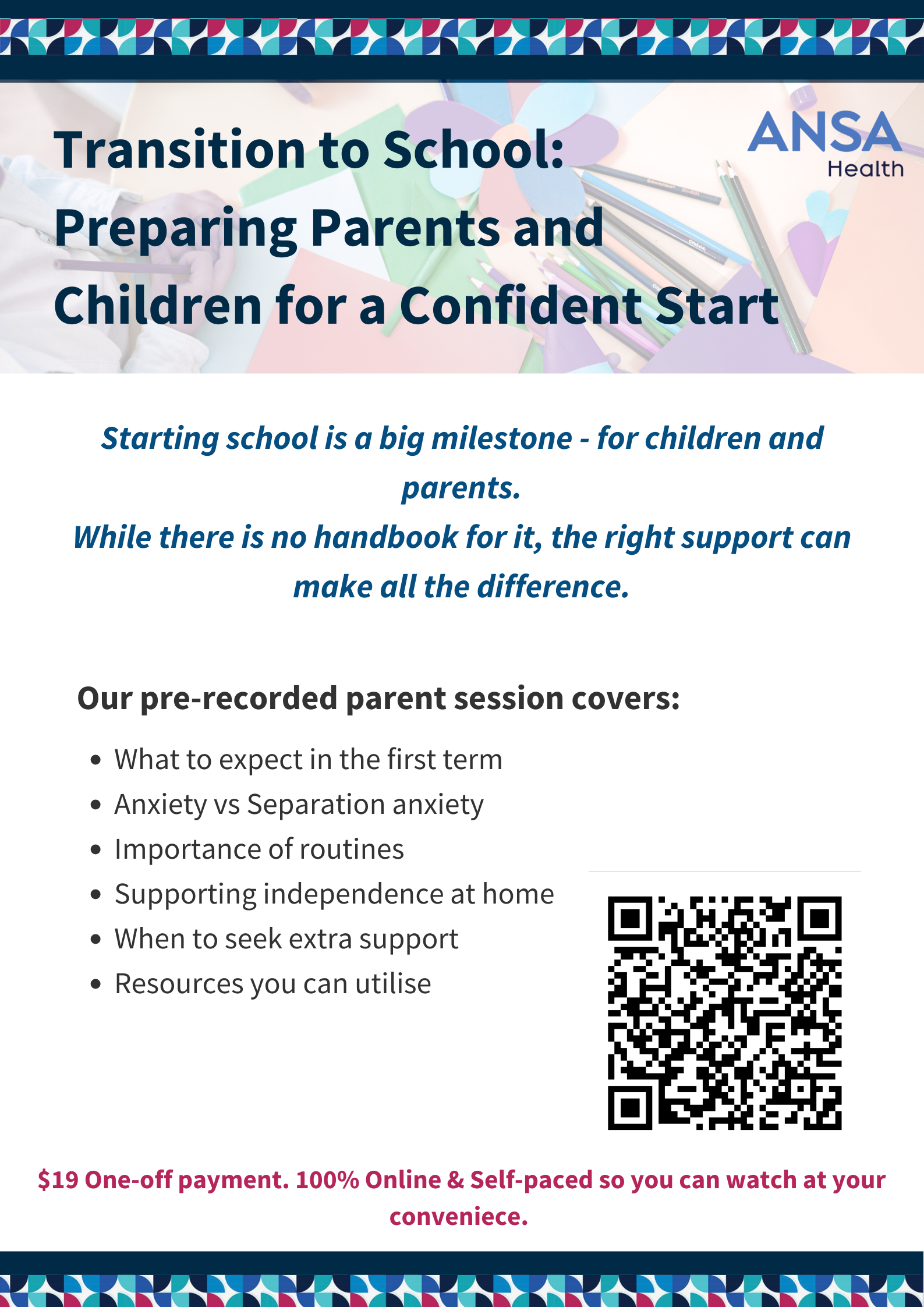 Transitioning to School: Preparing Parents and Children for a Confident Start