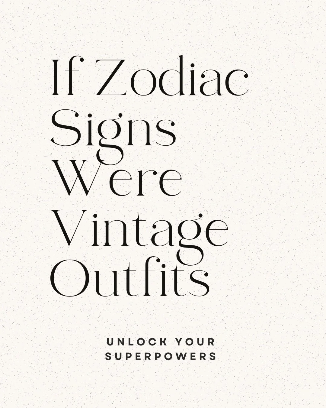 Every zodiac comes with real traits &mdash; confidence, softness, precision, and creativity.
When you dress to celebrate who you are, rather than what&rsquo;s trending, style feels effortless.

Secondhand works best when it&rsquo;s personal.

And don