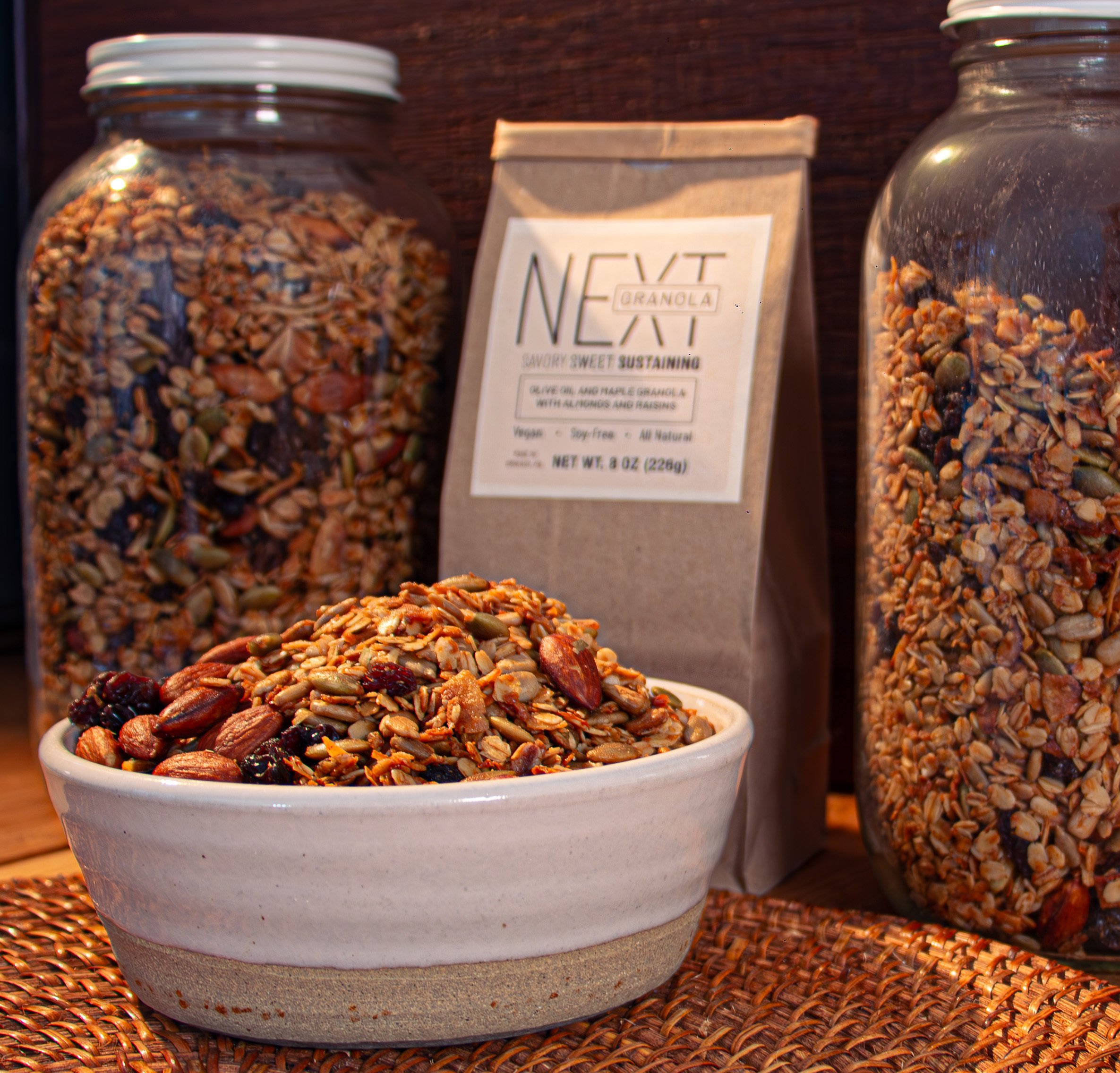 Olive Oil and Maple Granola with Almonds and Raisins 8oz