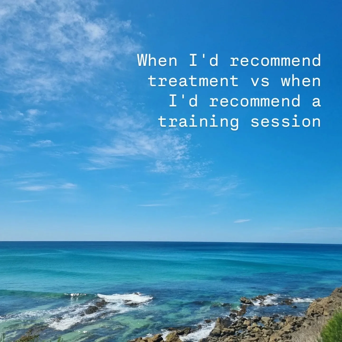Manual Therapy vs Training &mdash; what&rsquo;s the difference and when do I recommend each?

Both play an important role in your recovery and performance.

At Movement Health &amp; Wellness, I use both approaches to help you get out of pain and back