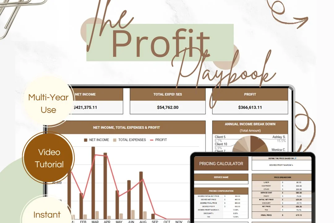 Profit & Loss Income and Expense Tracker for Online Sellers 🛒🛍️