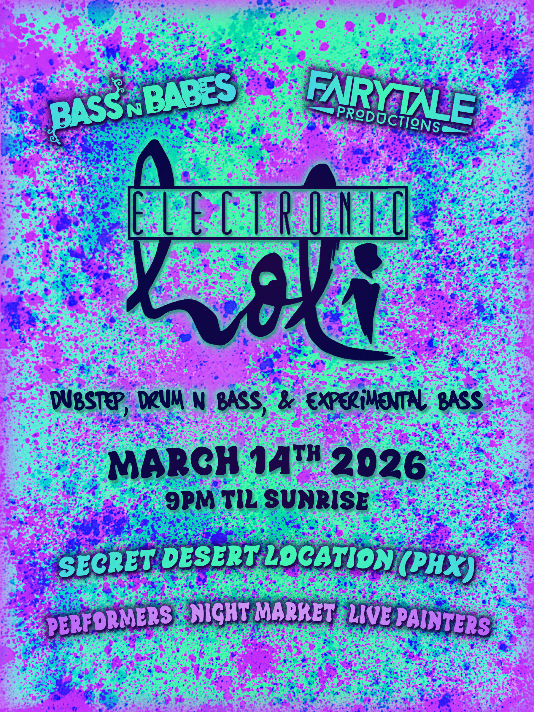 Fairytale Productions x Bass n Babes Present: Electronic Holi