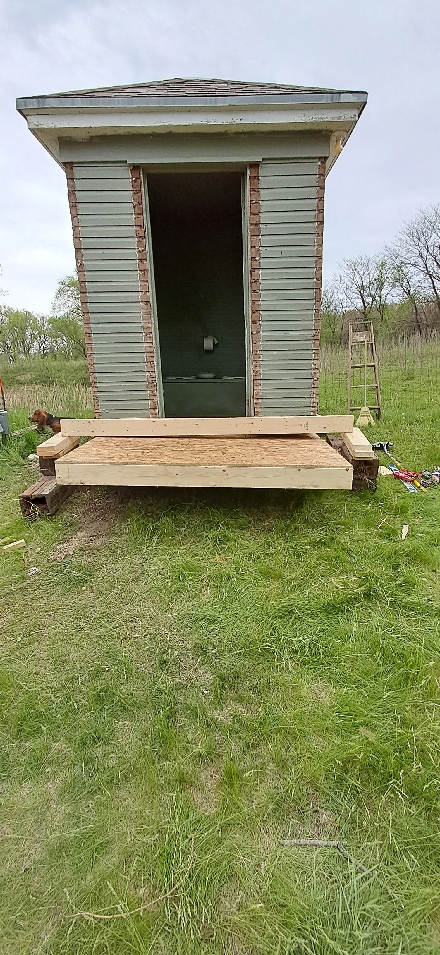 Outhouse Floor Repair