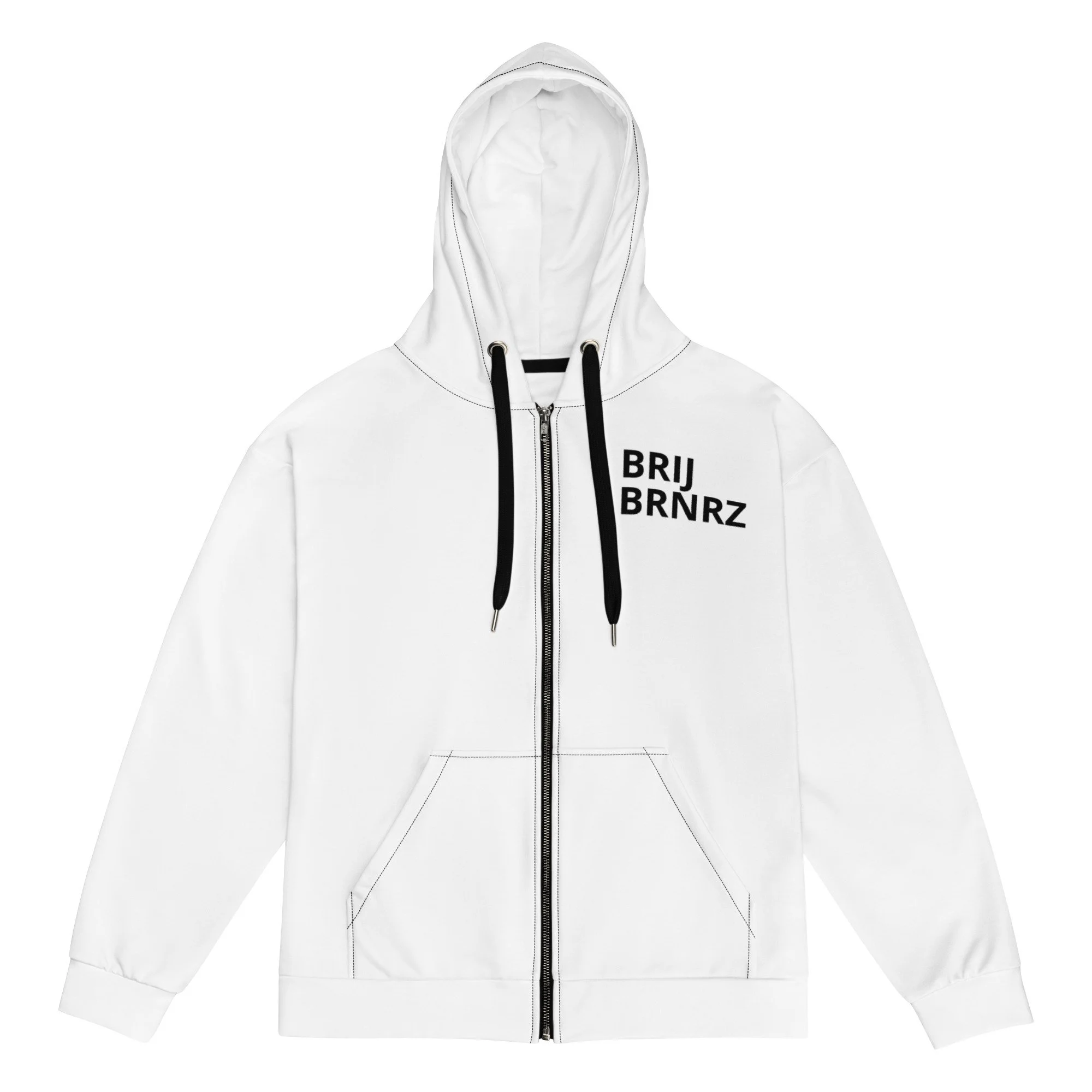 Signature Zip Hoodie - White