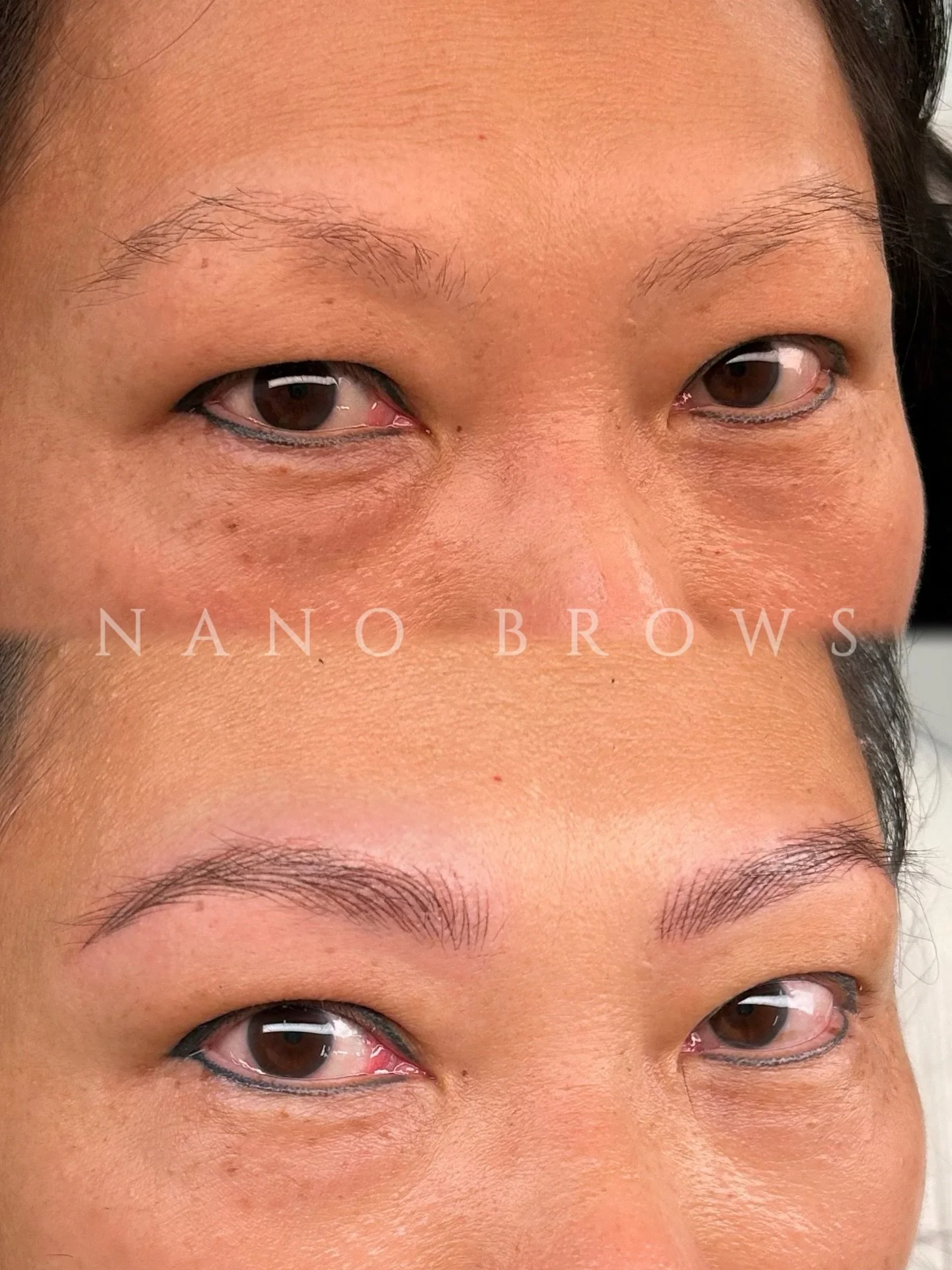 😍 What&rsquo;s great about nano brows is it&rsquo;s suitable for everyone! Mature skin clients that want hair strokes but can&rsquo;t get Microblading because Microblading cuts through the skin while Nano Brows create dotted lines to deposit pigment