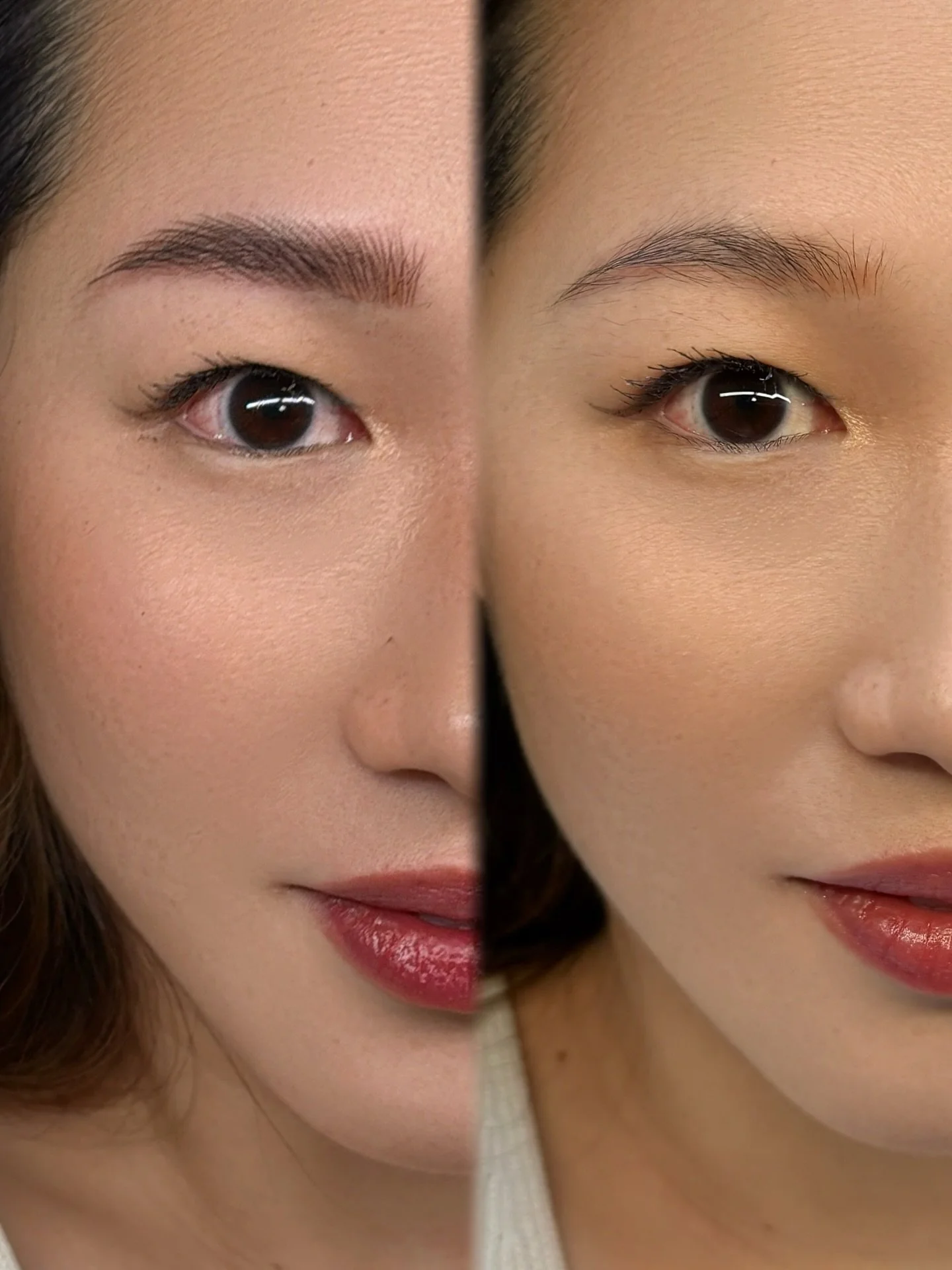 Laminated look ! Please note* this is only for clients that gels their brows everyday &amp; likes the lifted look! 

There&rsquo;s also a natural look that follows the natural direction of your hairs to create a realistic brow

DM to book or book onl