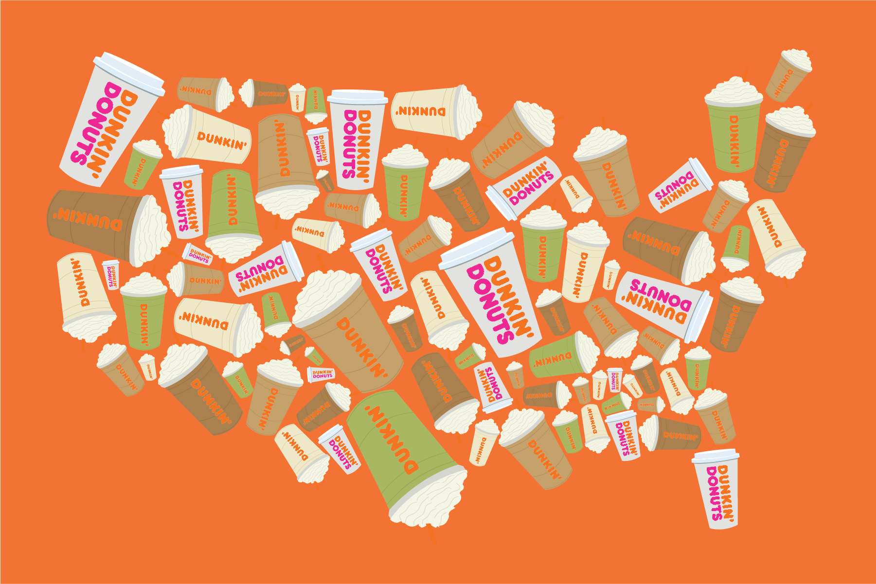 Dunkin’ Donuts America Runs on Coffee