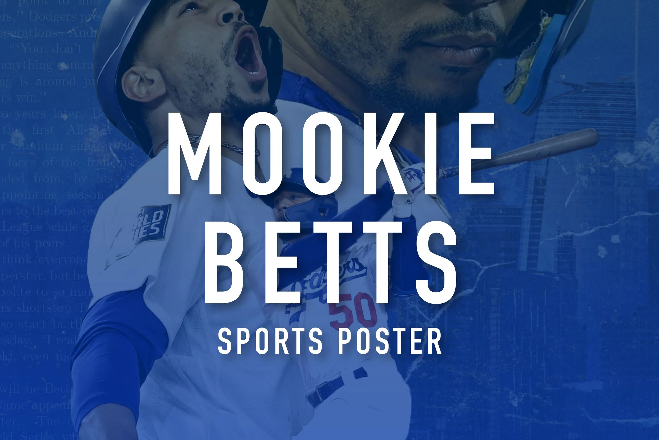Mookie Betts Sports Poster