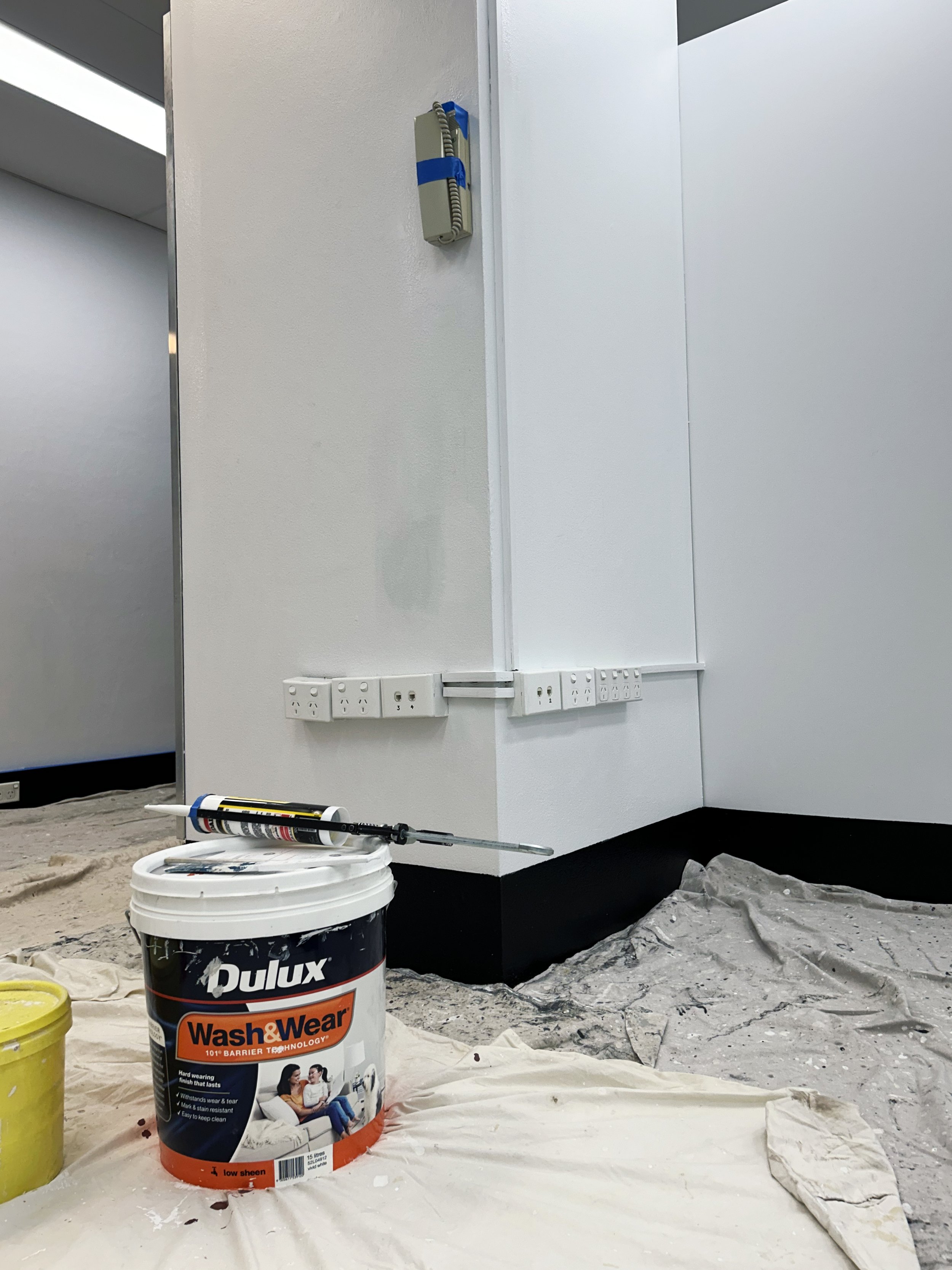 Dulux paint in progress
