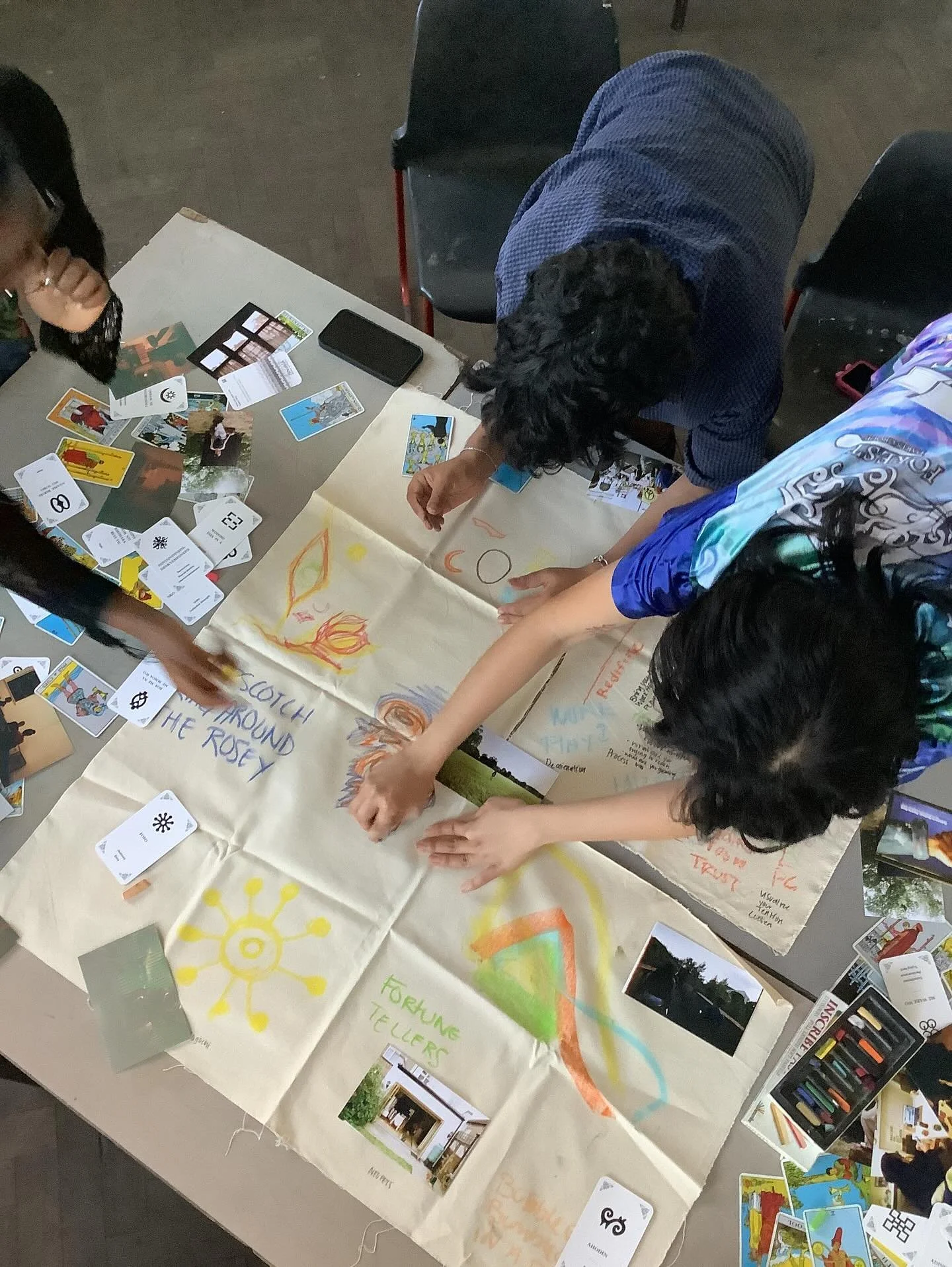 Prepping for our show :)