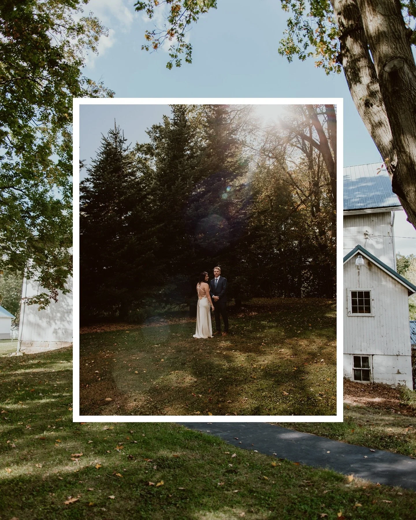 moments from last weekend 🤍 sarah + conor had the most perfect setting, vibes, and weather for their intimate wedding and i could not feel luckier to have gotten to document these images. here&rsquo;s a few 🥰